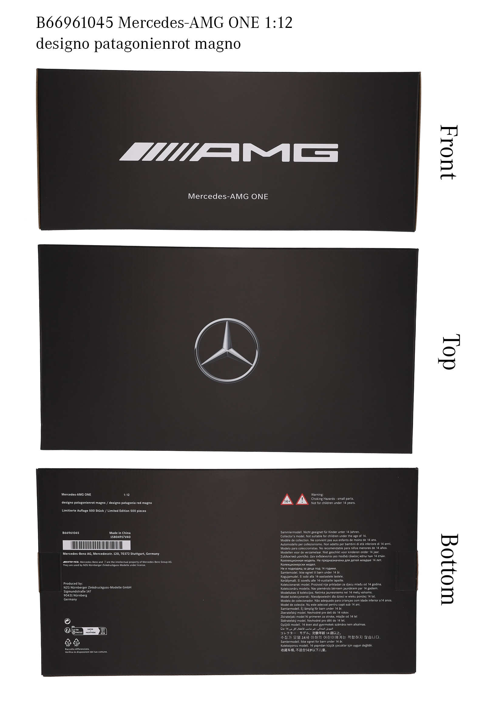 Mercedes-AMG ONE, C298 - designo patagonienrot magno, NZG, 1:12