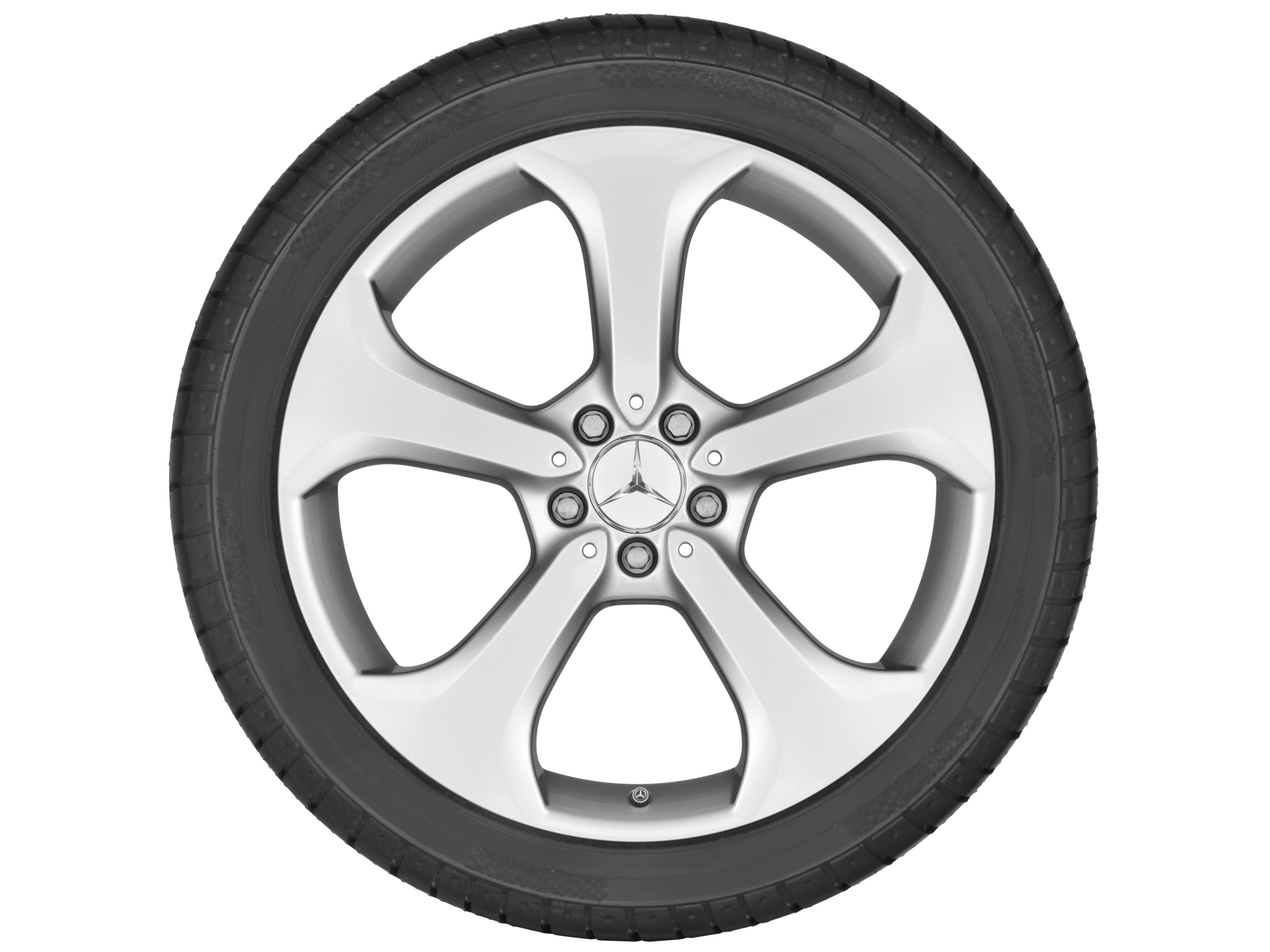 Kolo s 5 paprsky, 50,8 cm (20 palců) - 9 J x 20 ET 54, stříbrná vanadium, lakované