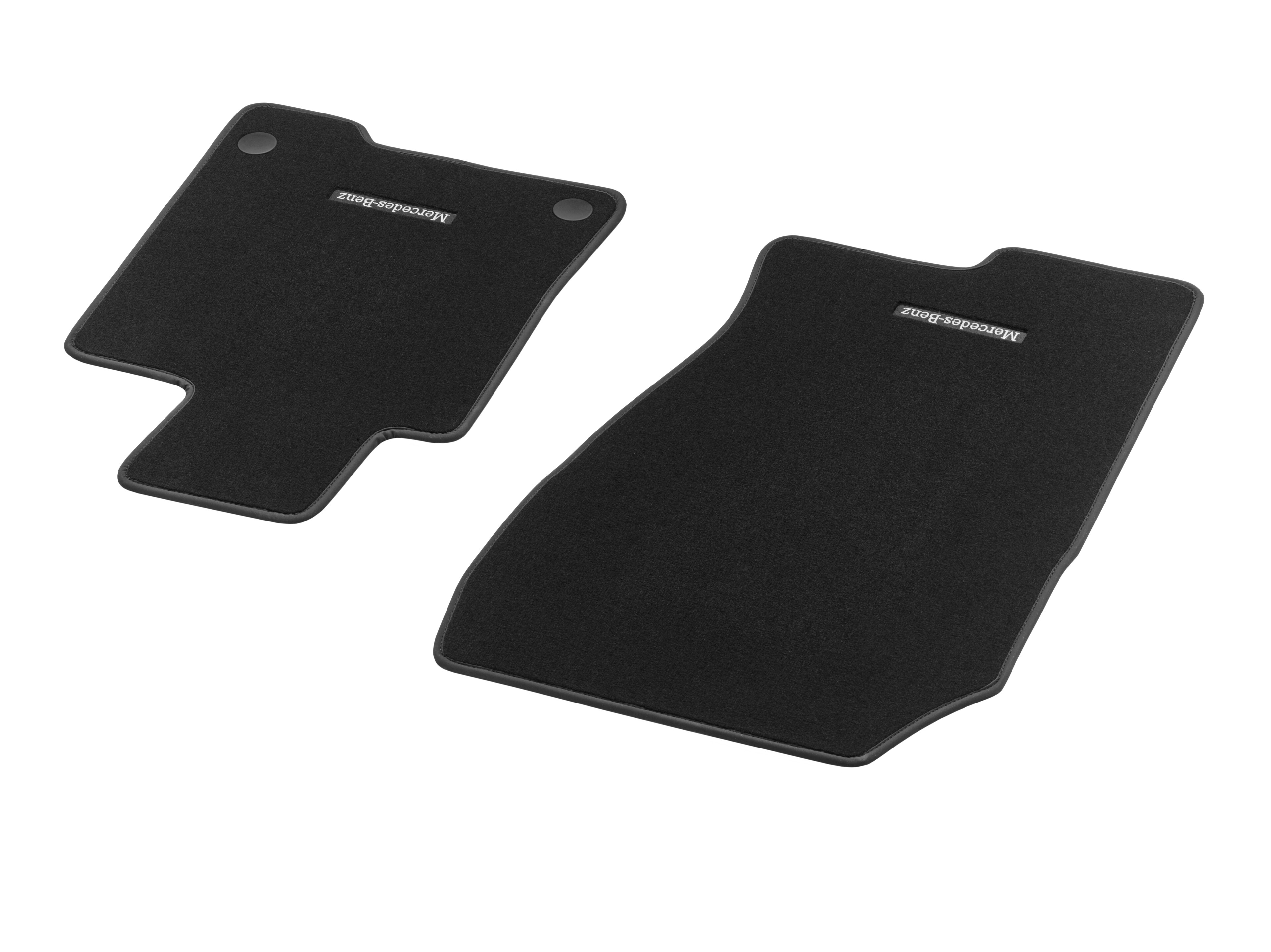 Velurové koberečky, Kobereček řidiče a spolujezdce, 2dílné - RL, černá