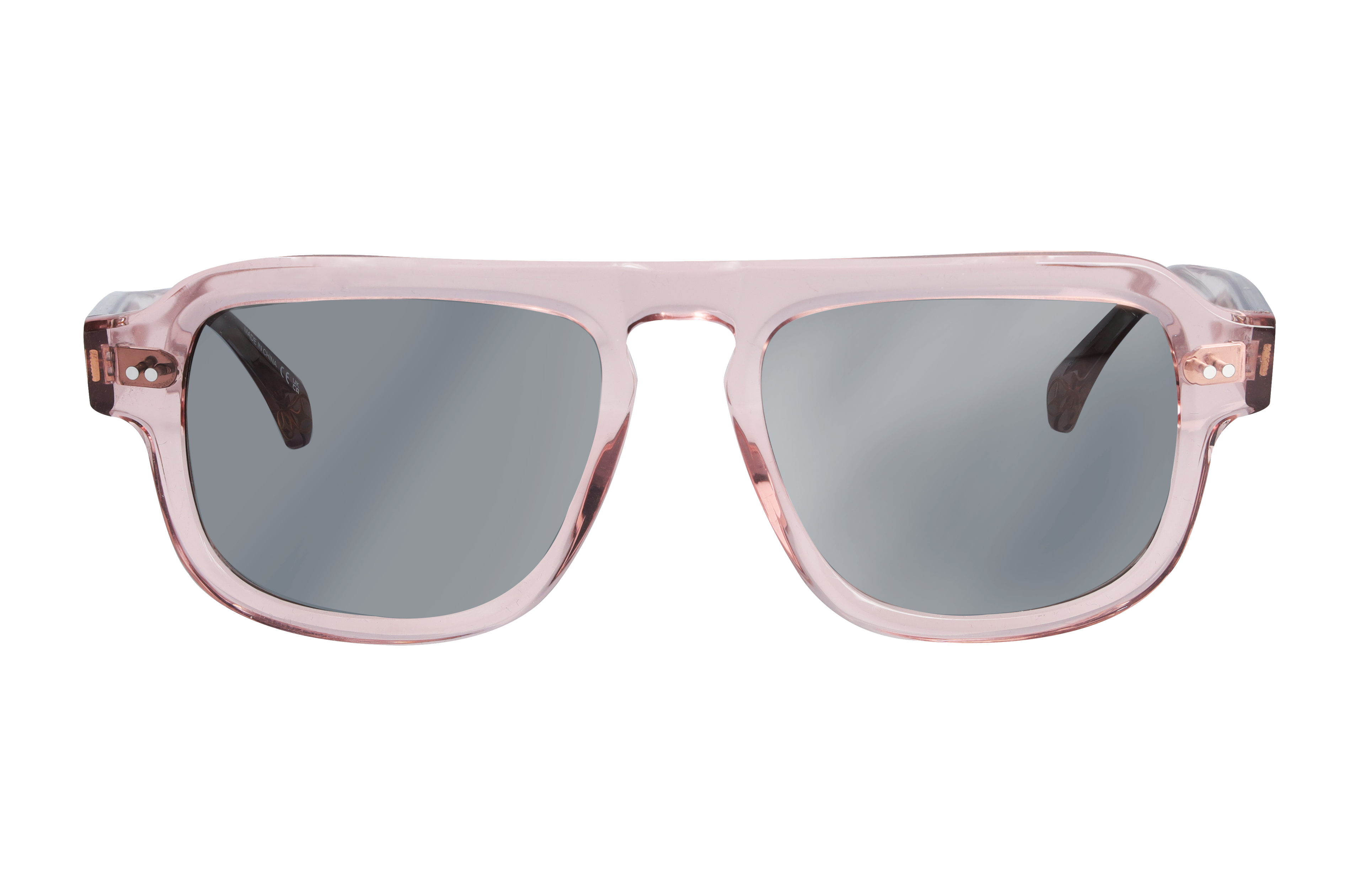 Sluneční brýle, Unisex - zlatá rosé / bronzové barvy, Acetát, transparentní