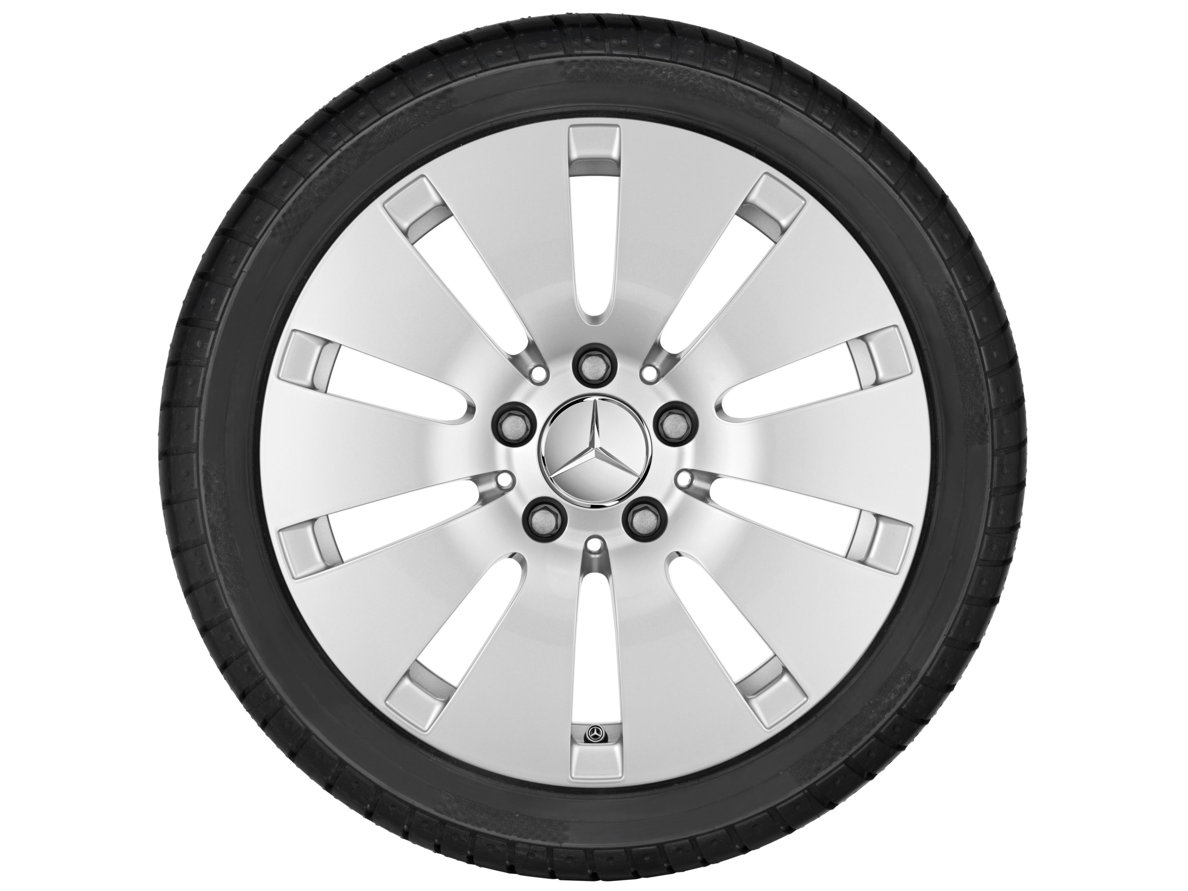 Kolo s 10 otvory, 45,7 cm (18 palce) - 8 J x 18 ET 43, stříbrná vanadium