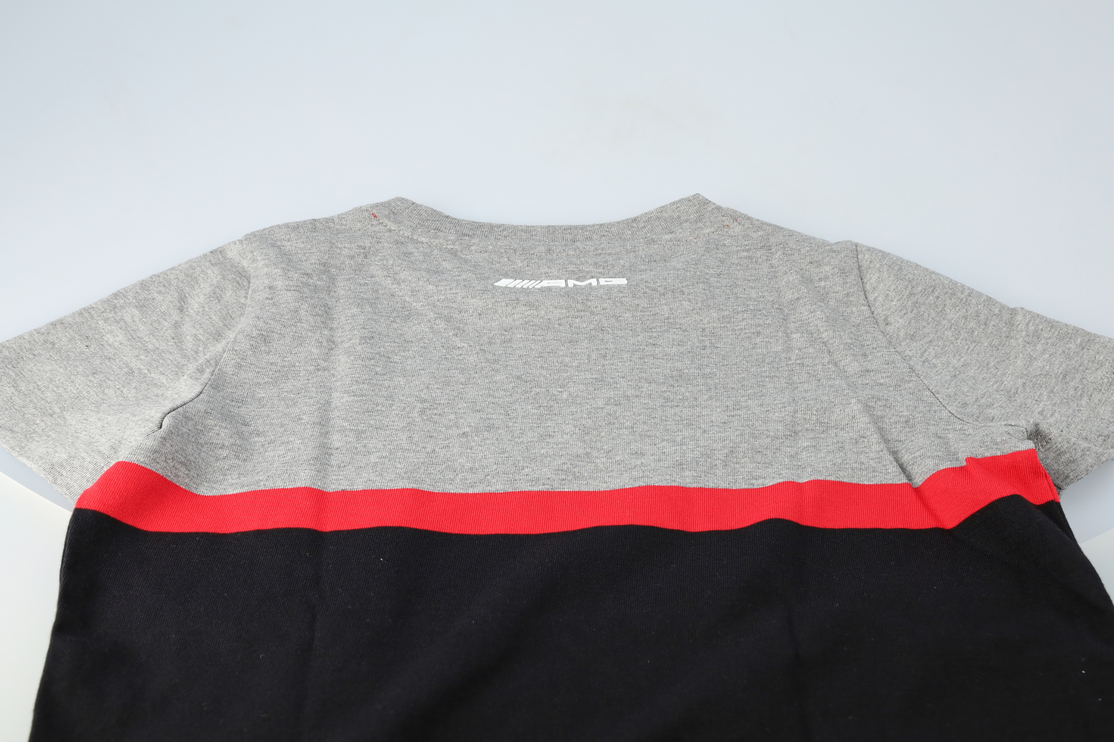 AMG T-Shirt Kinder - schwarz / grau / rot, 128 / 134