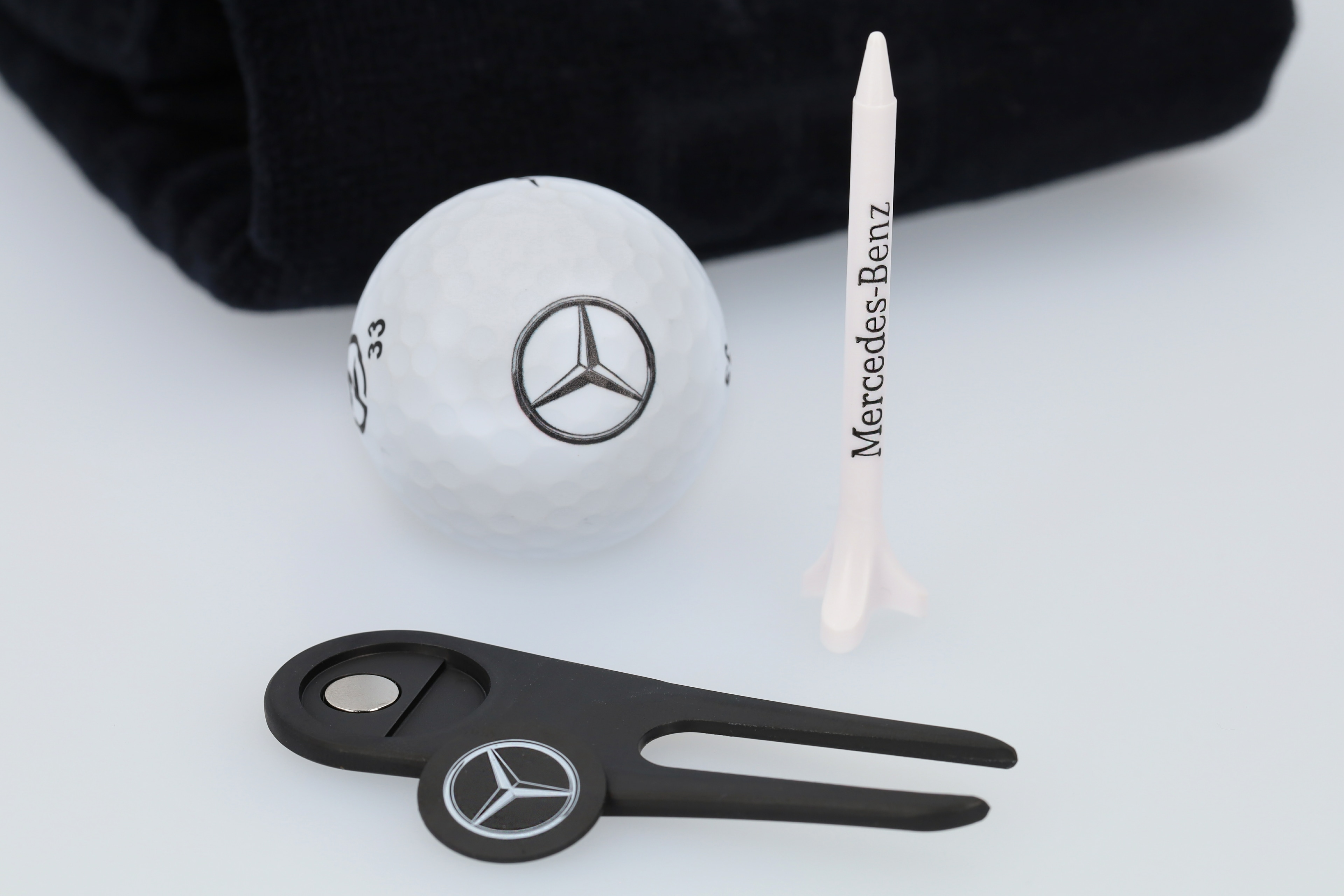 Sada golfových dárků, malý - černá, Polyester