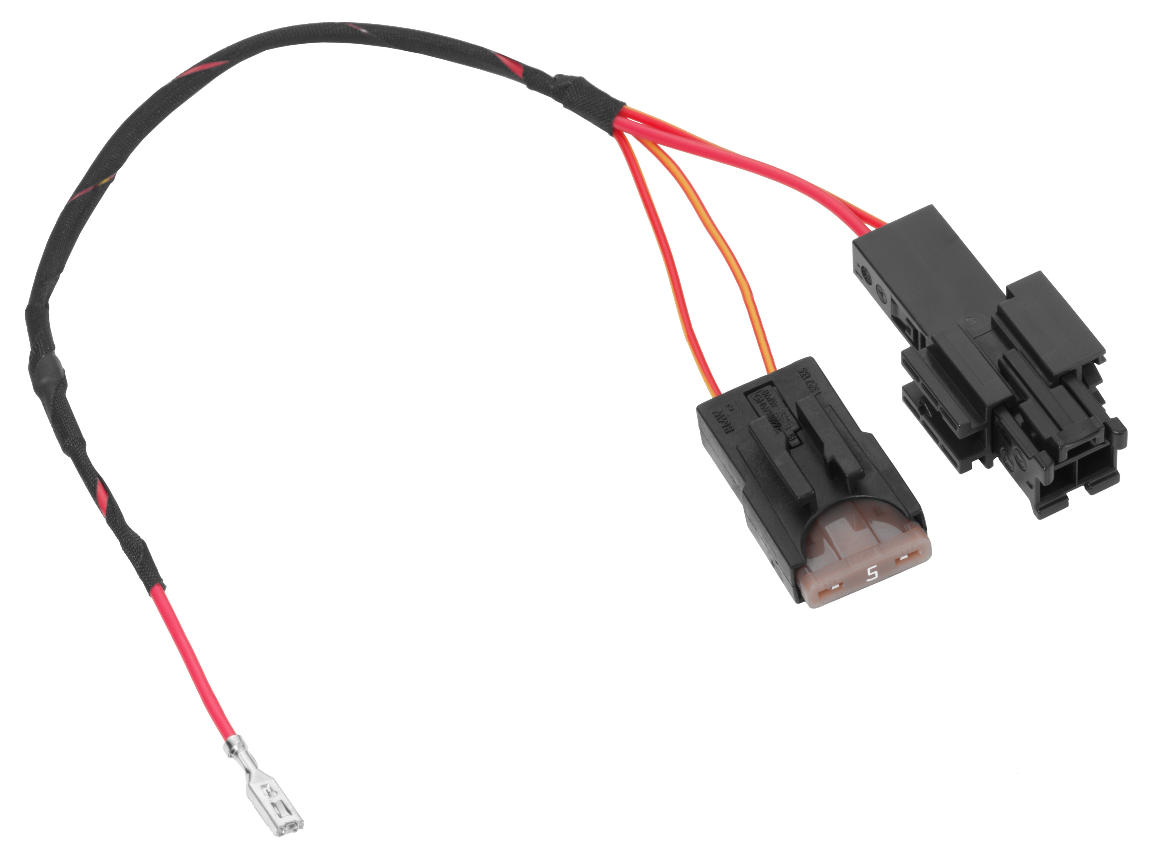 Osvětlená hvězda Mercedes, Kabelový svazek, Kabel Y - Plast, černá / červená