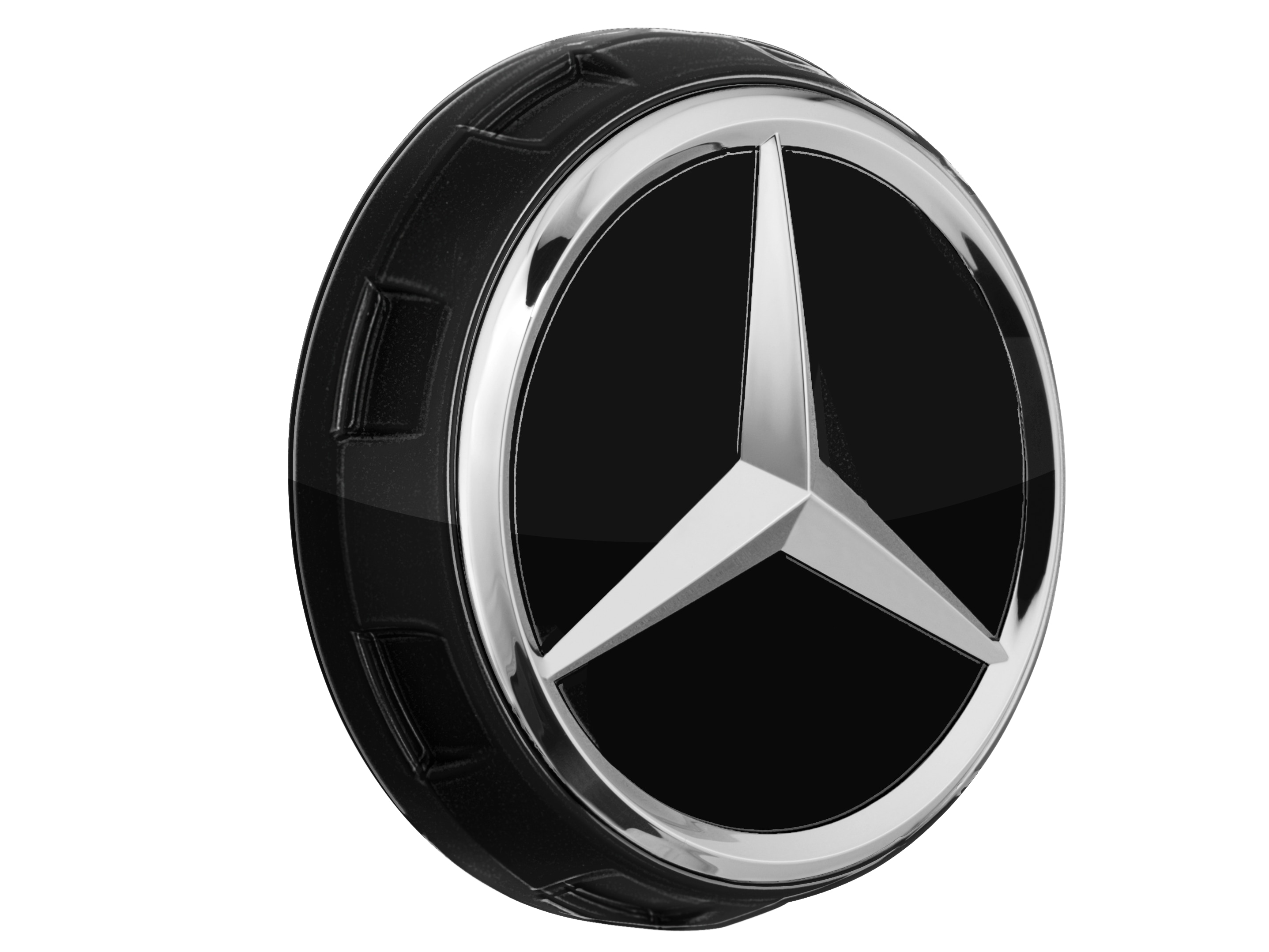 Ozdobný kryt kola AMG, v provedení s centrálním zamykáním, pro průměr středového otvoru 71,8 mm - černá