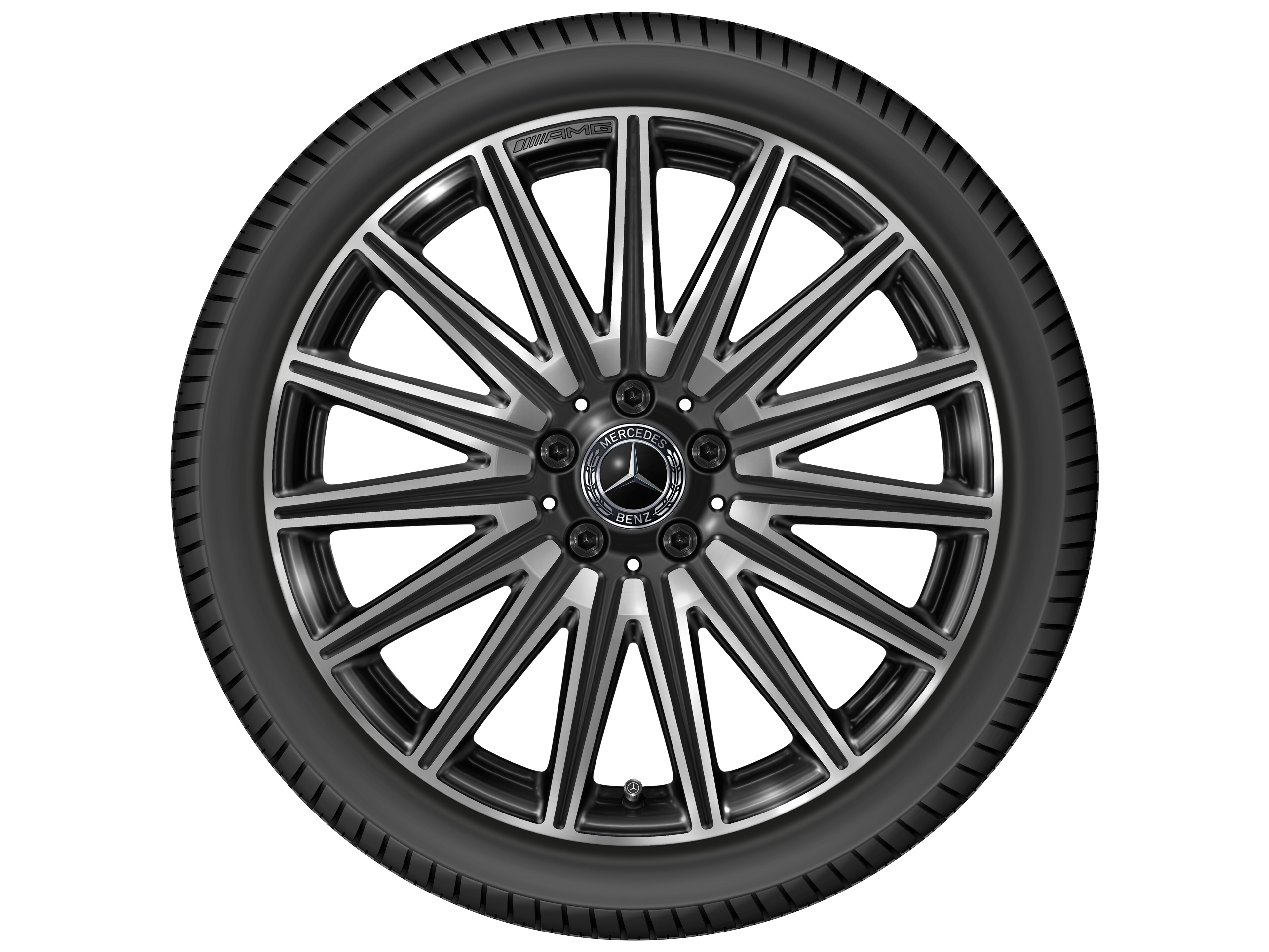 Kolo AMG z lehkých slitin, ve vícepaprskovém provedení, 48,3 cm (19 palců) - 7,5 J x 19 ET 48,4, černá