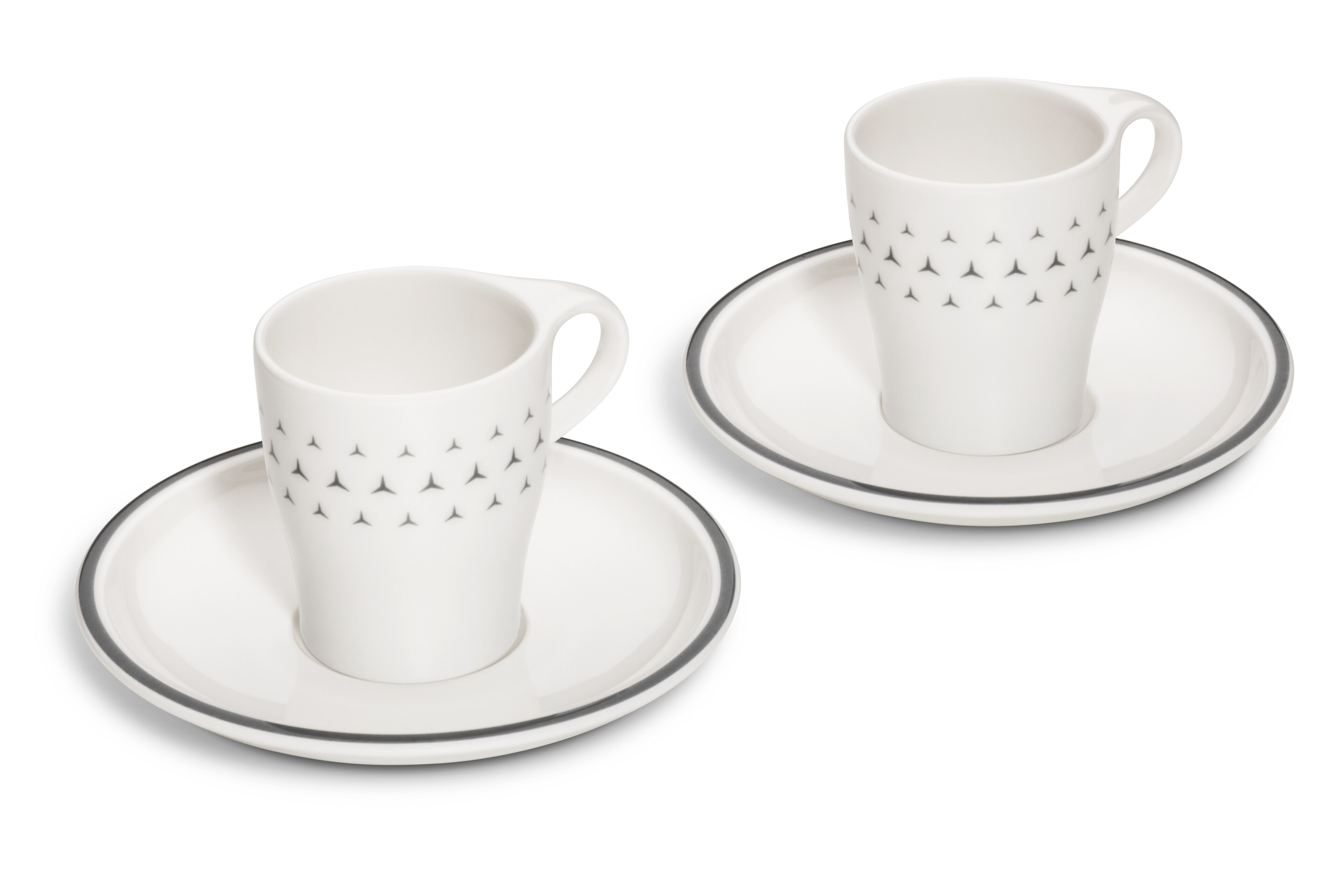 Šálky na espresso, Sada 2 dílů - bílá, porcellain, 90 ml, null