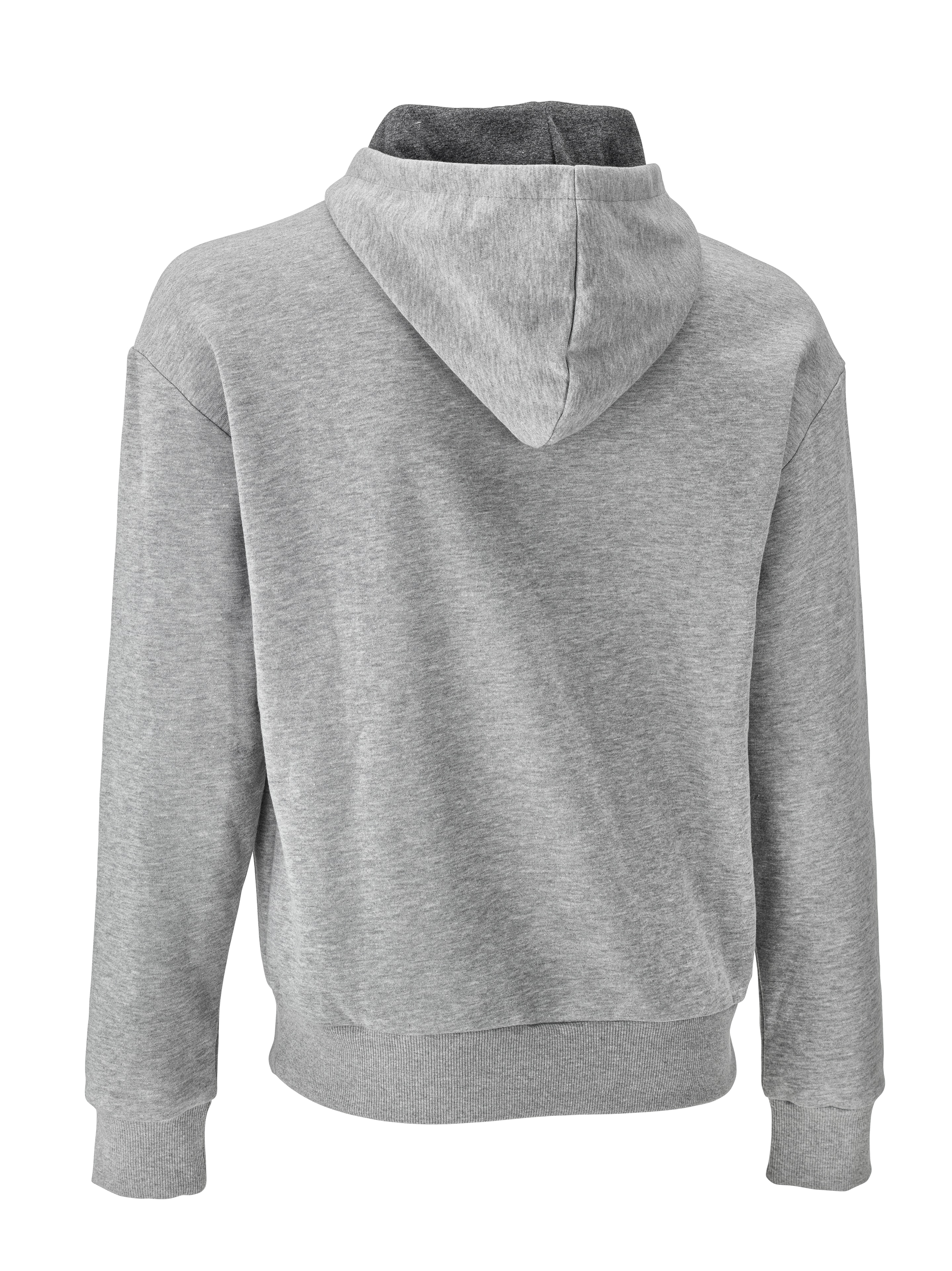 Mikina unisex - šedá melange, XXL