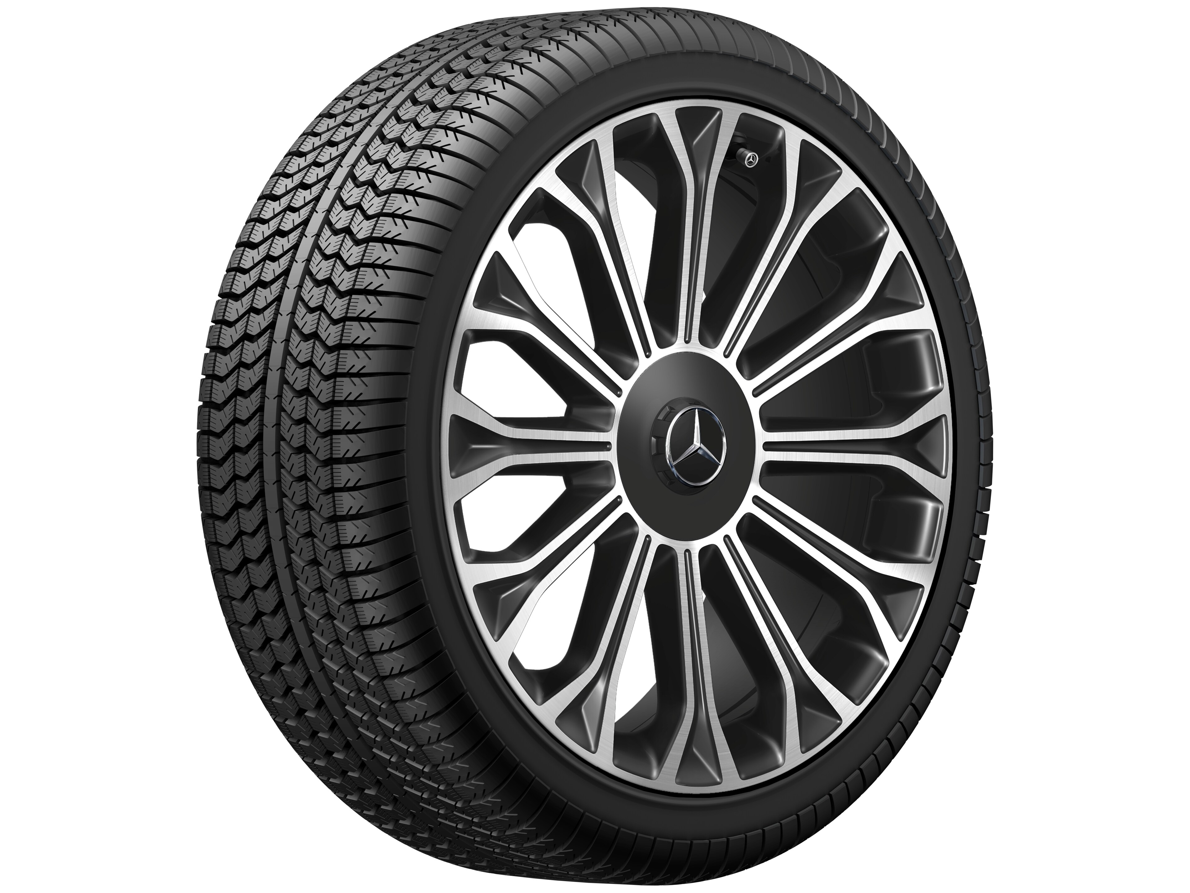 Kolo s 12 paprsky, 50,8 cm (20 palců), soustružené do lesku - 8,5 J x 20 ET 36, černá, soustružené do lesku