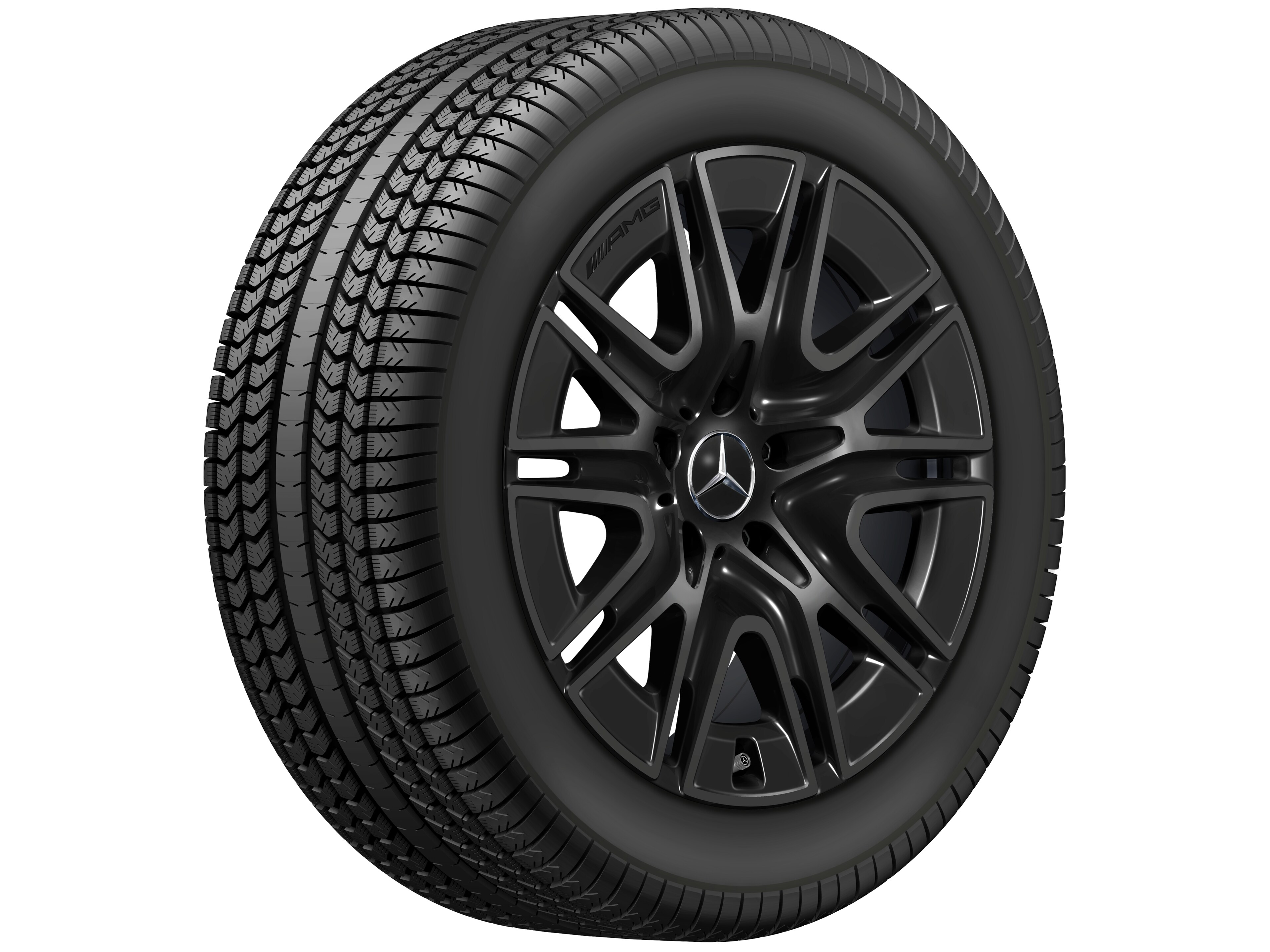 Kolo AMG s 10 paprsky, 50,8 cm (20 palců) - 8,5 J x 20 ET 32,2, černá, lesklé