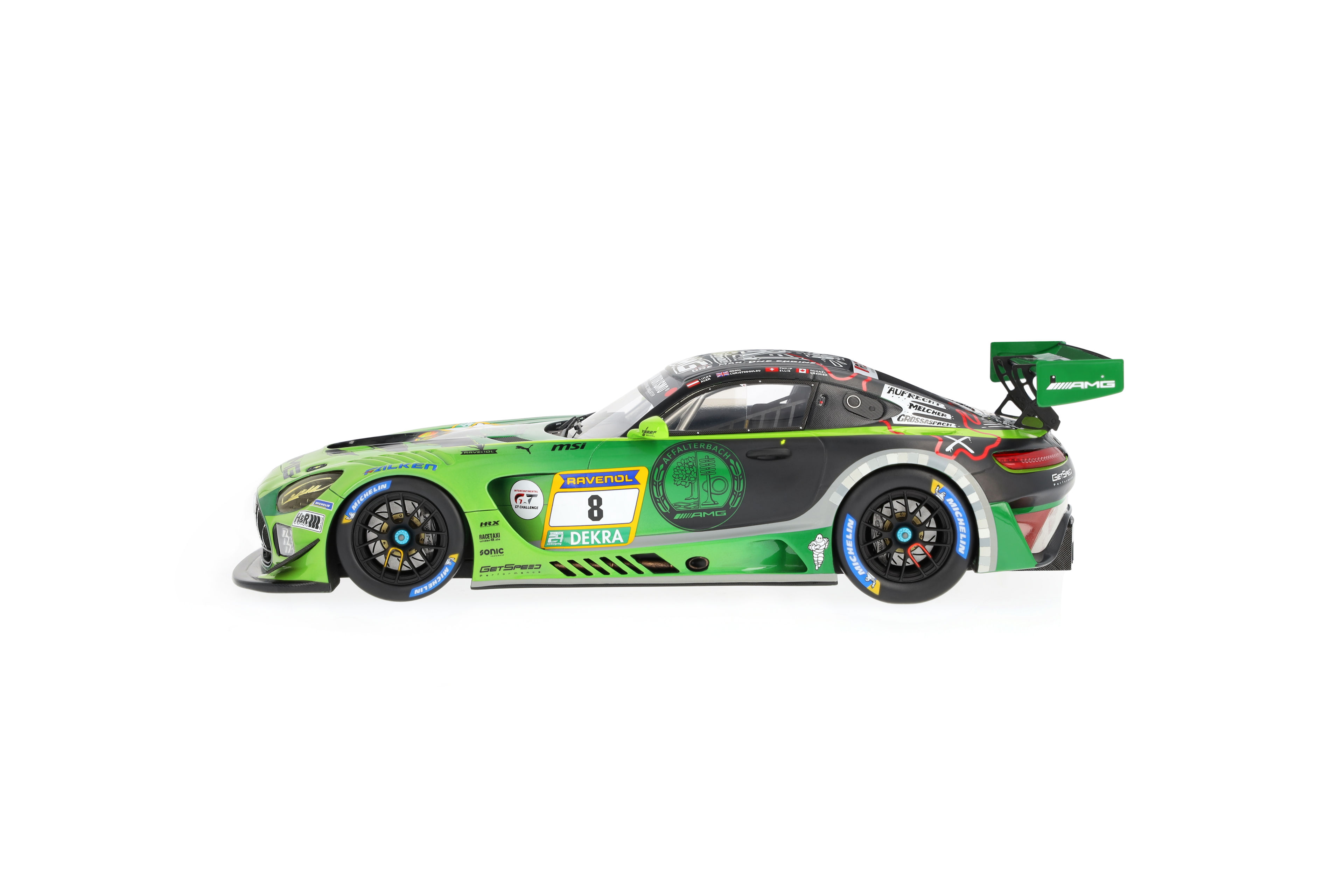 Mercedes-AMG GT3, ADAC RAVENOL 24h Nürburgring 2024, C190 - zelená světlá magno, Minimax, 1:18