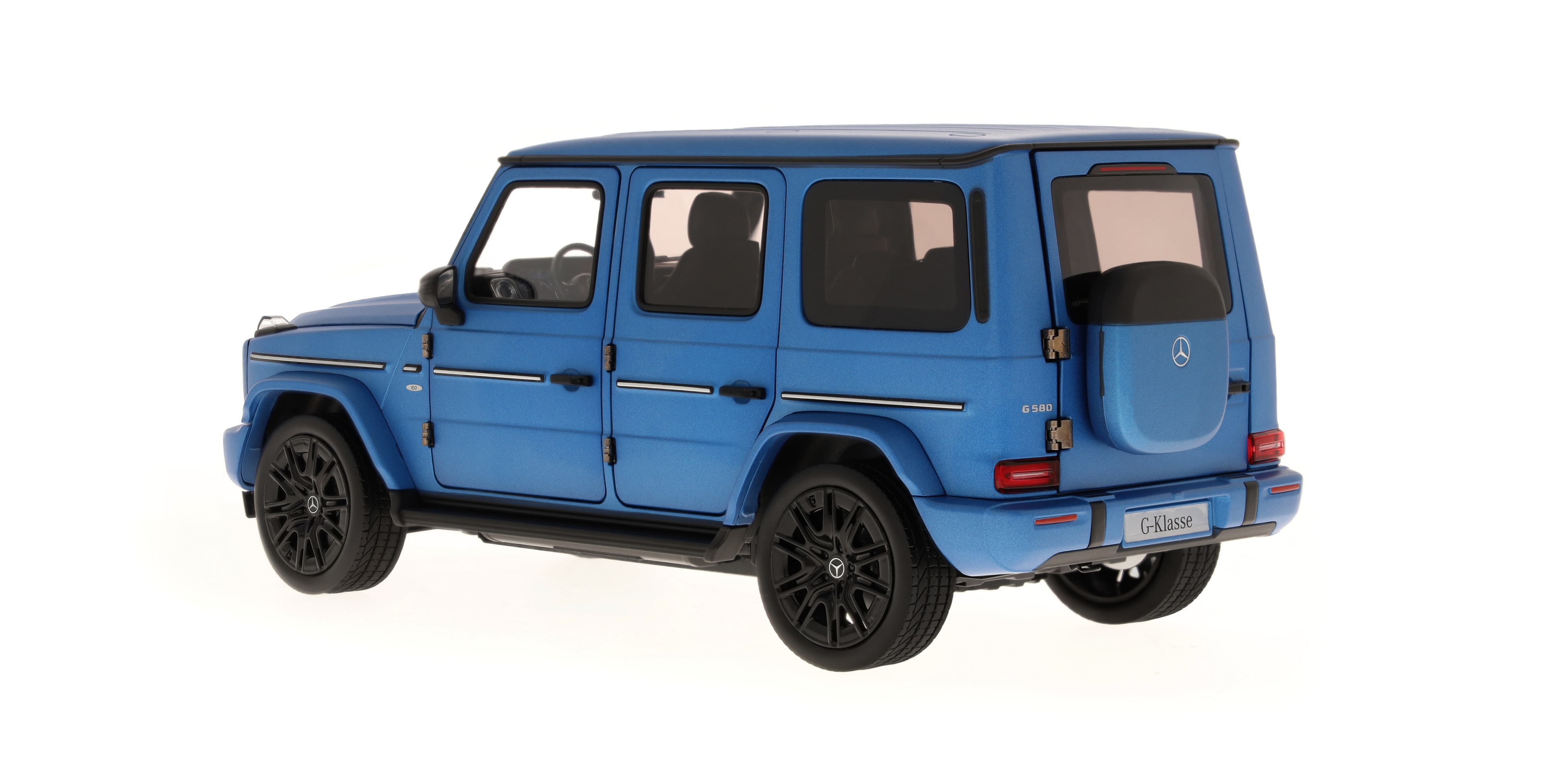 G 580 s technologií EQ, Terénní vozidlo, AMG Line, N465 - MANUFAKTUR south sea blue magno, Norev, 1:18