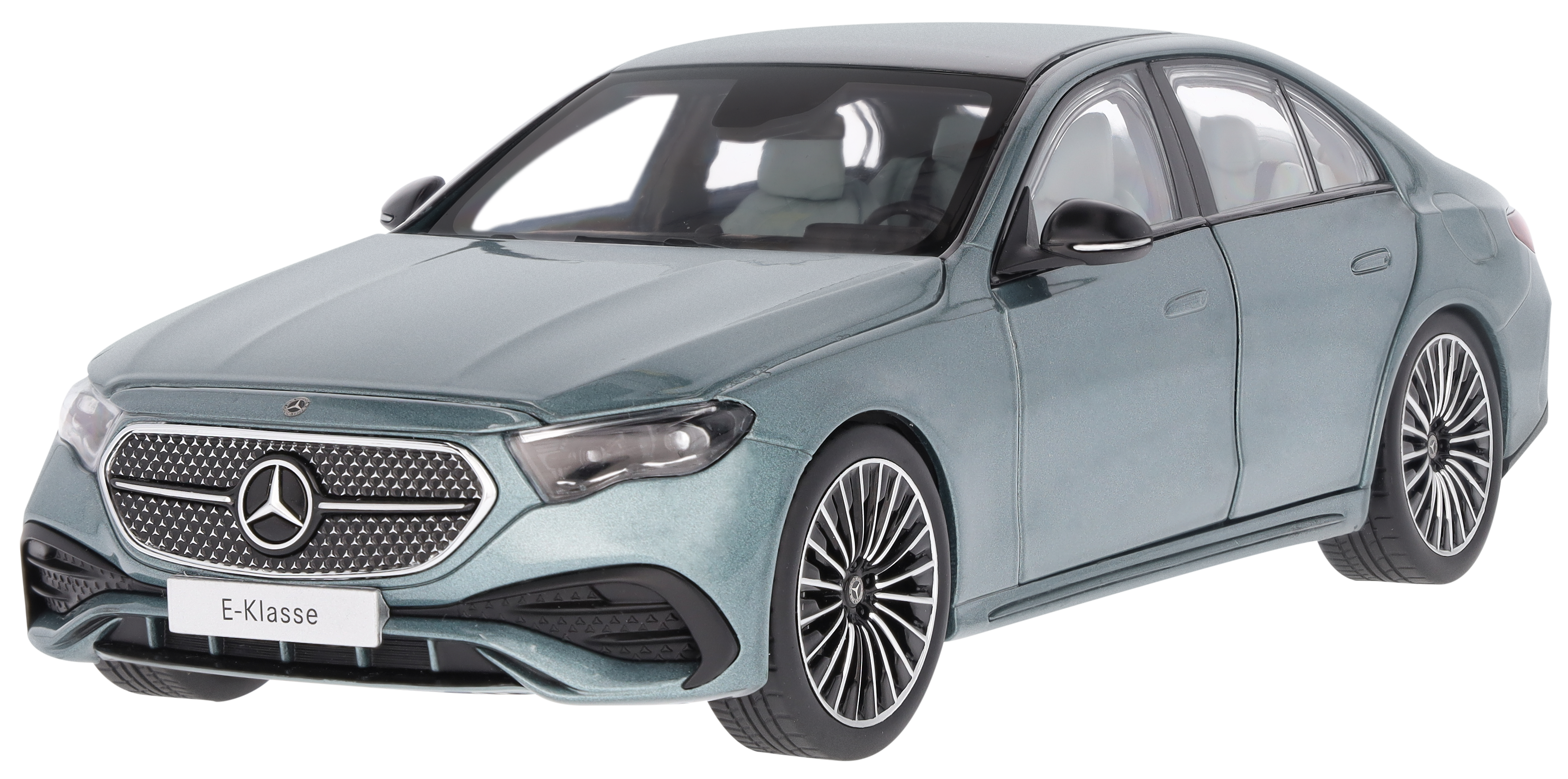 Třída E, sedan, AMG Line, W214 - stříbrná verder, iScale, 1:18