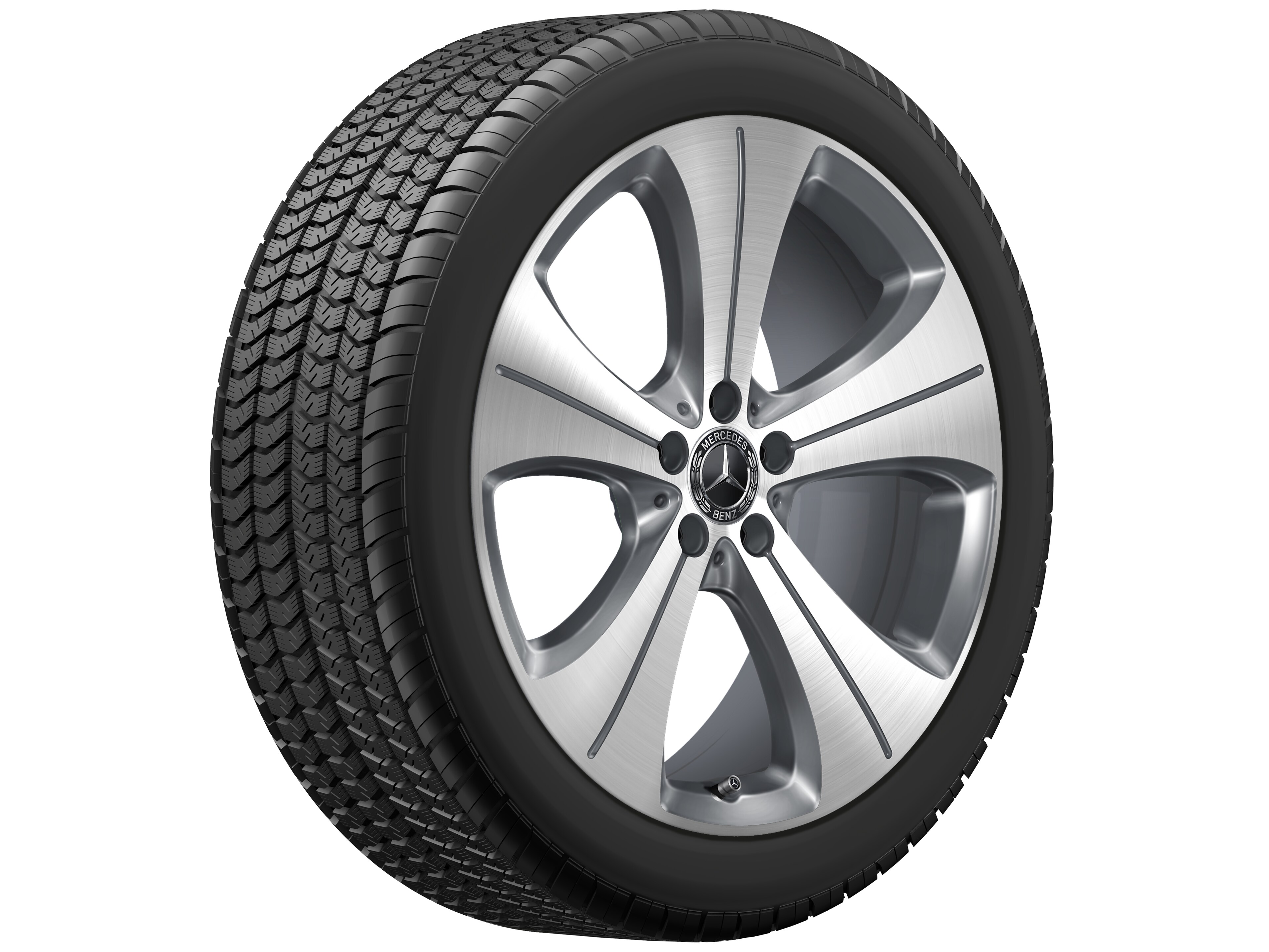 Kolo s 5 otvory, 50,8 cm (20 palců) - 8 J x 20 ET 48, tremolit metalický, soustružené do lesku