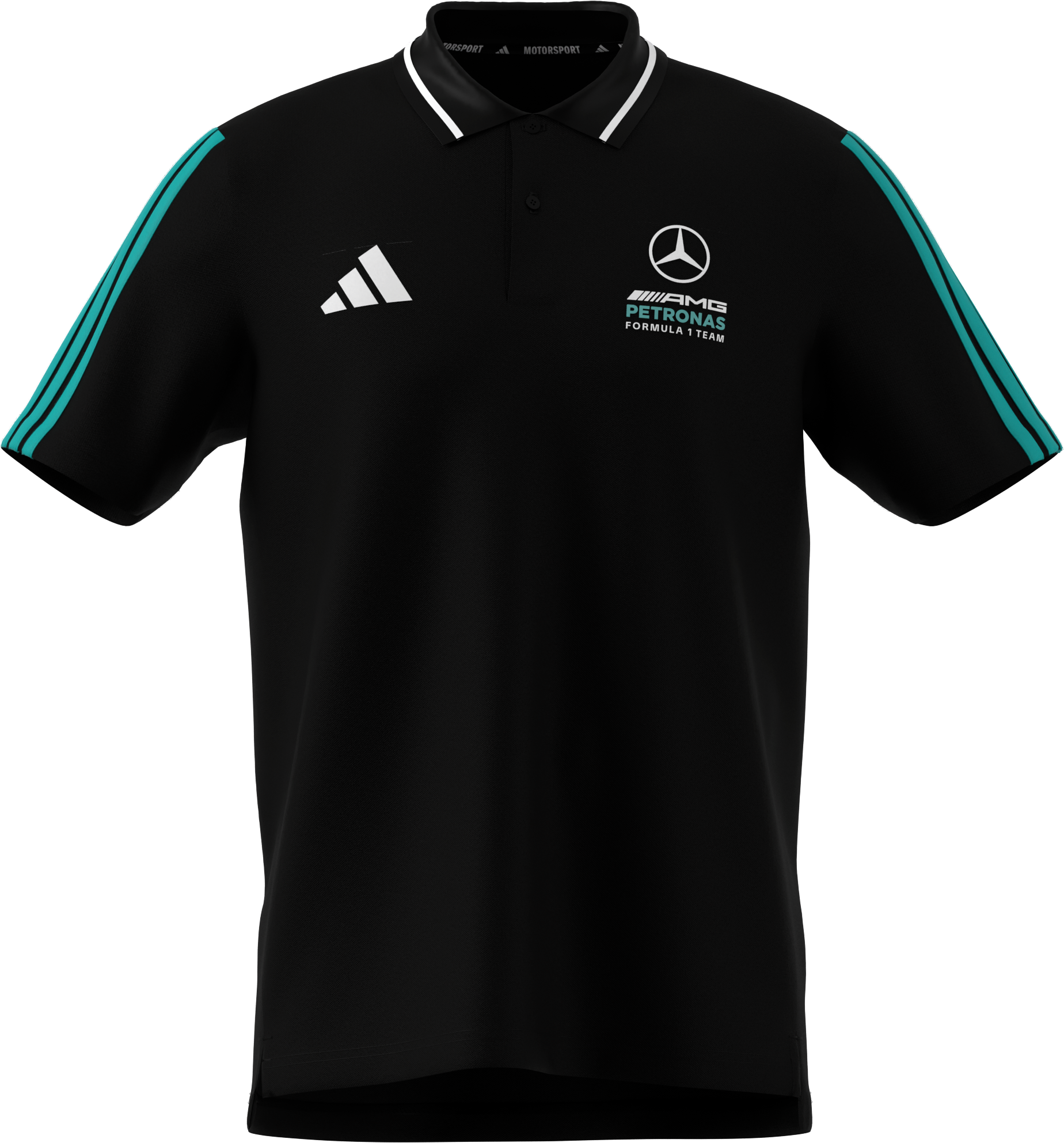 Pánské triko polo, Mercedes-AMG F1 - černá, XXL