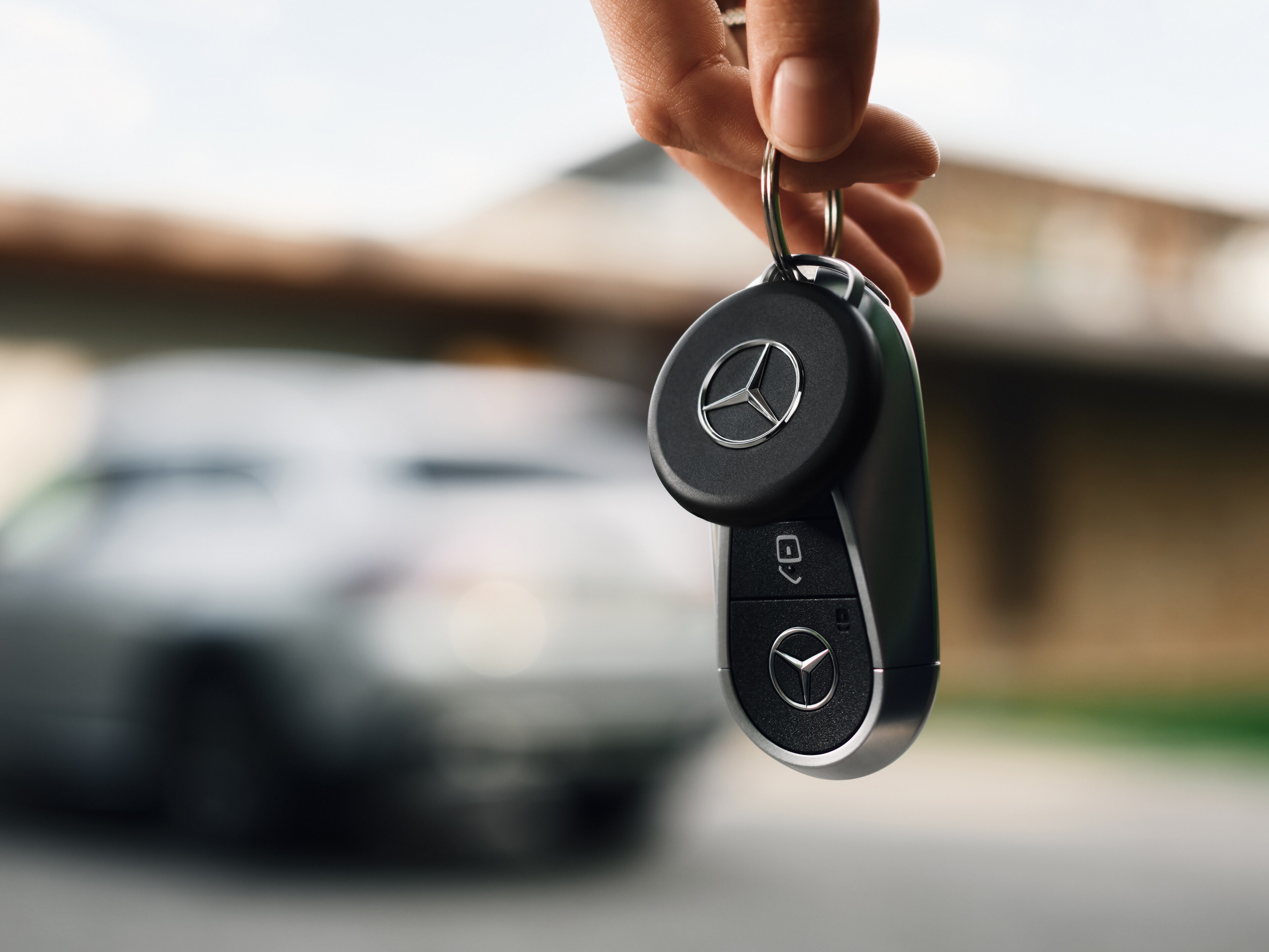 Mercedes-Benz, Lokátor Chipolo loop - černá / stříbrné barvy, plast, galvanizované