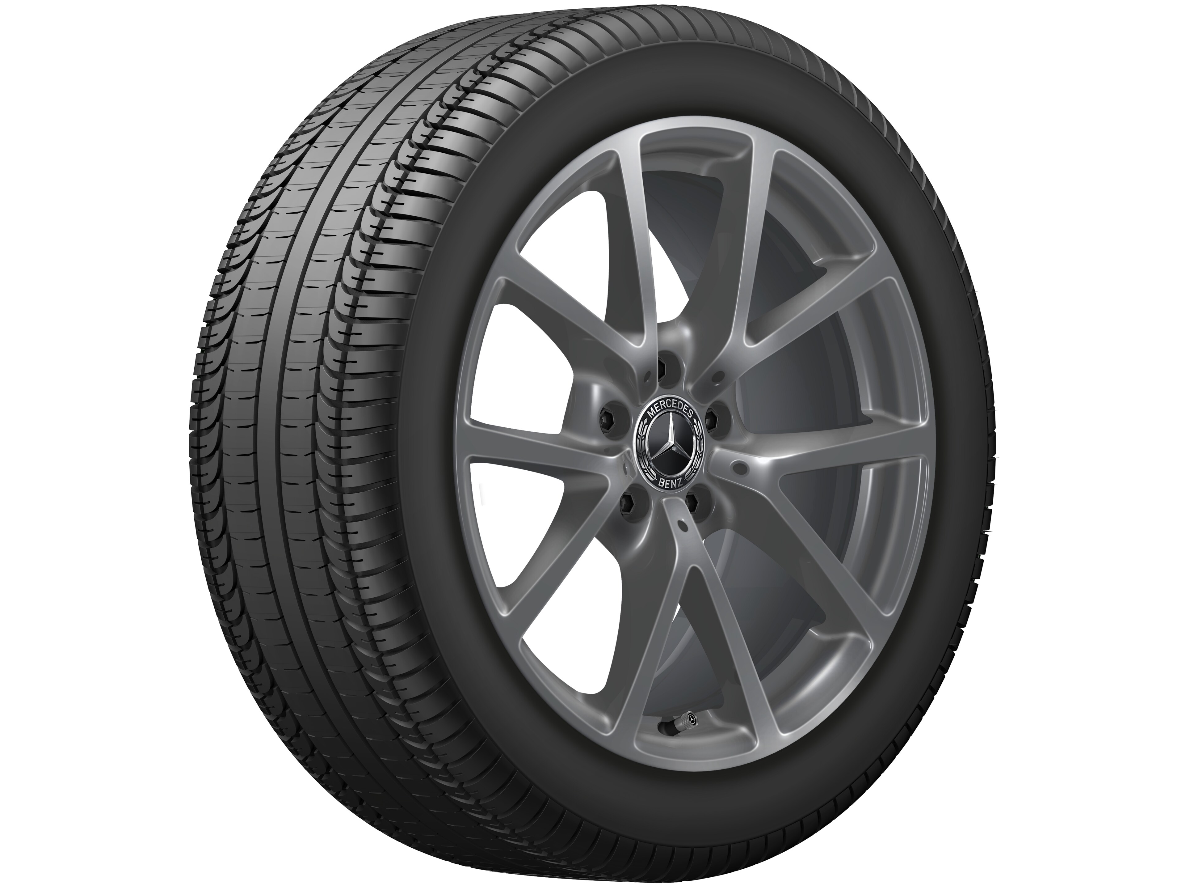 Kolo s 10 paprsky, 45,7 cm (18 palce) - 8 J x 18 ET 44,9, tremolit metalický