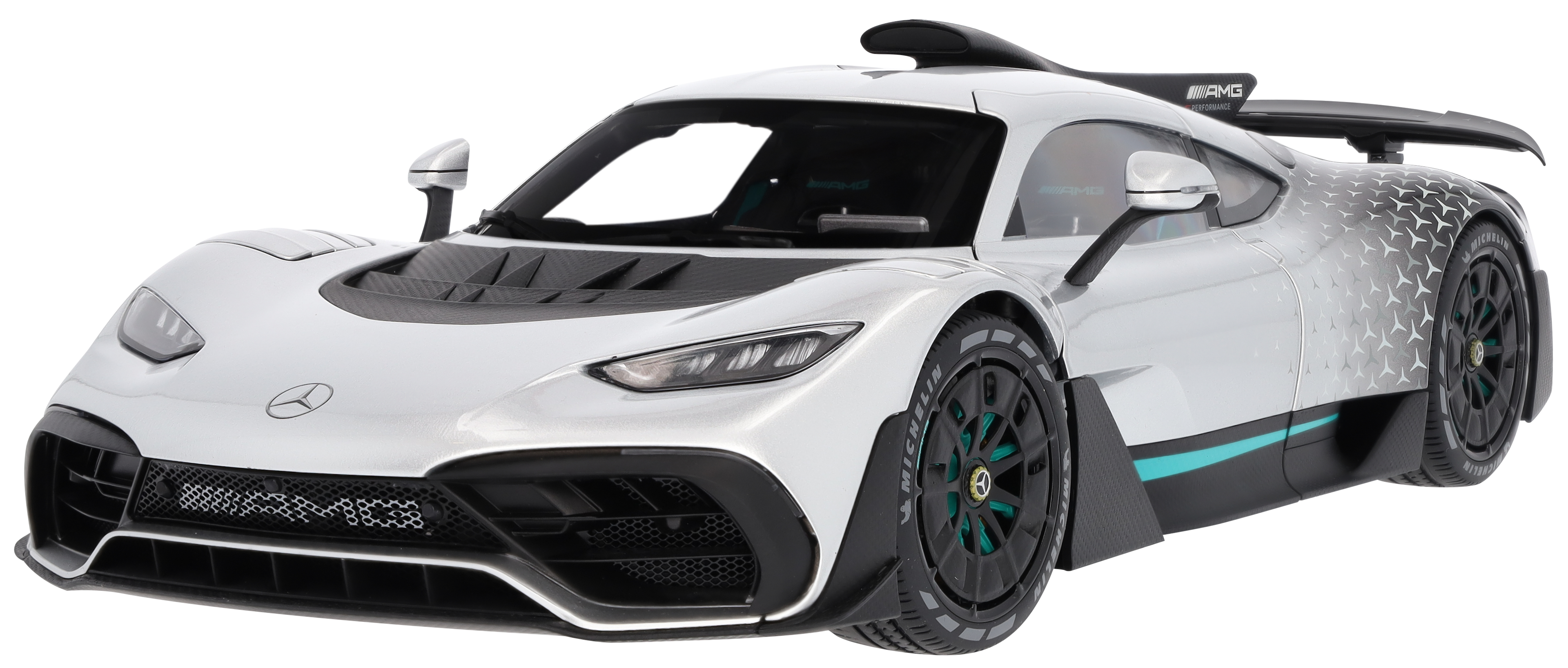 Mercedes-AMG ONE, C298 - stříbrné barvy, NZG, 1:12