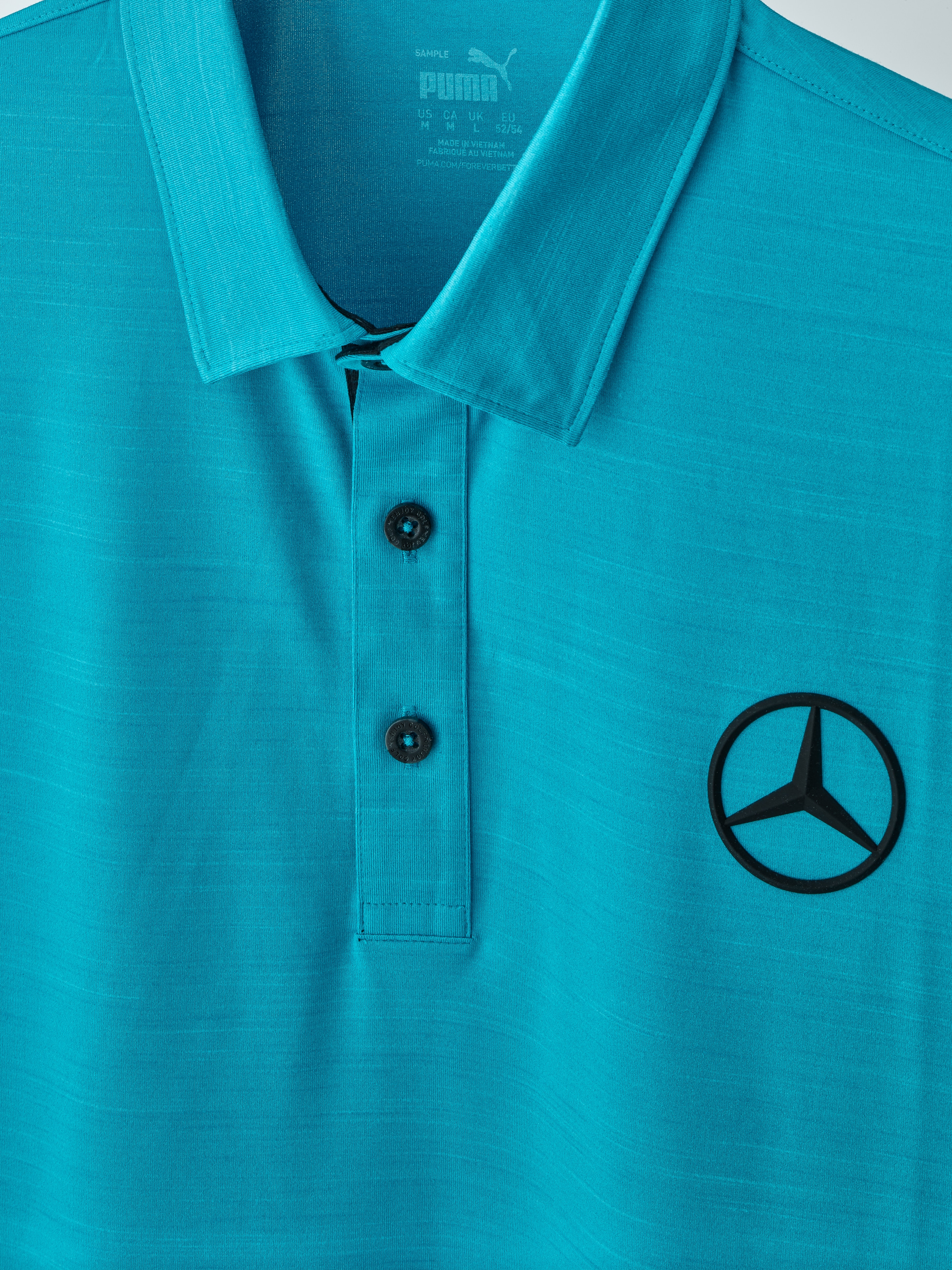 Golf-Poloshirt Herren, Cloudspun Haystack - Aqua Blue, M