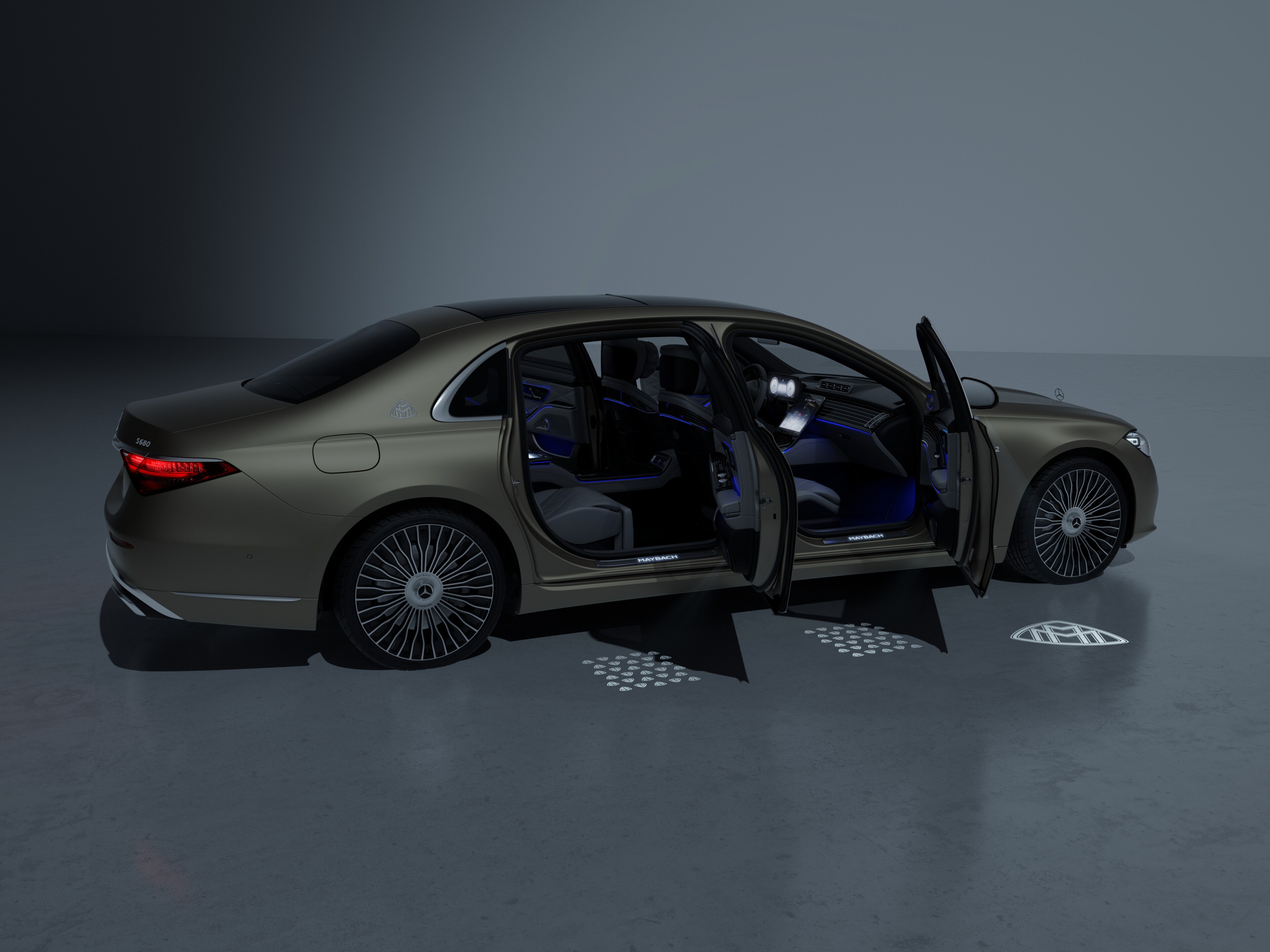 Projektor LCD, s animovaným Mercedes-Maybach Pattern - 1 sada