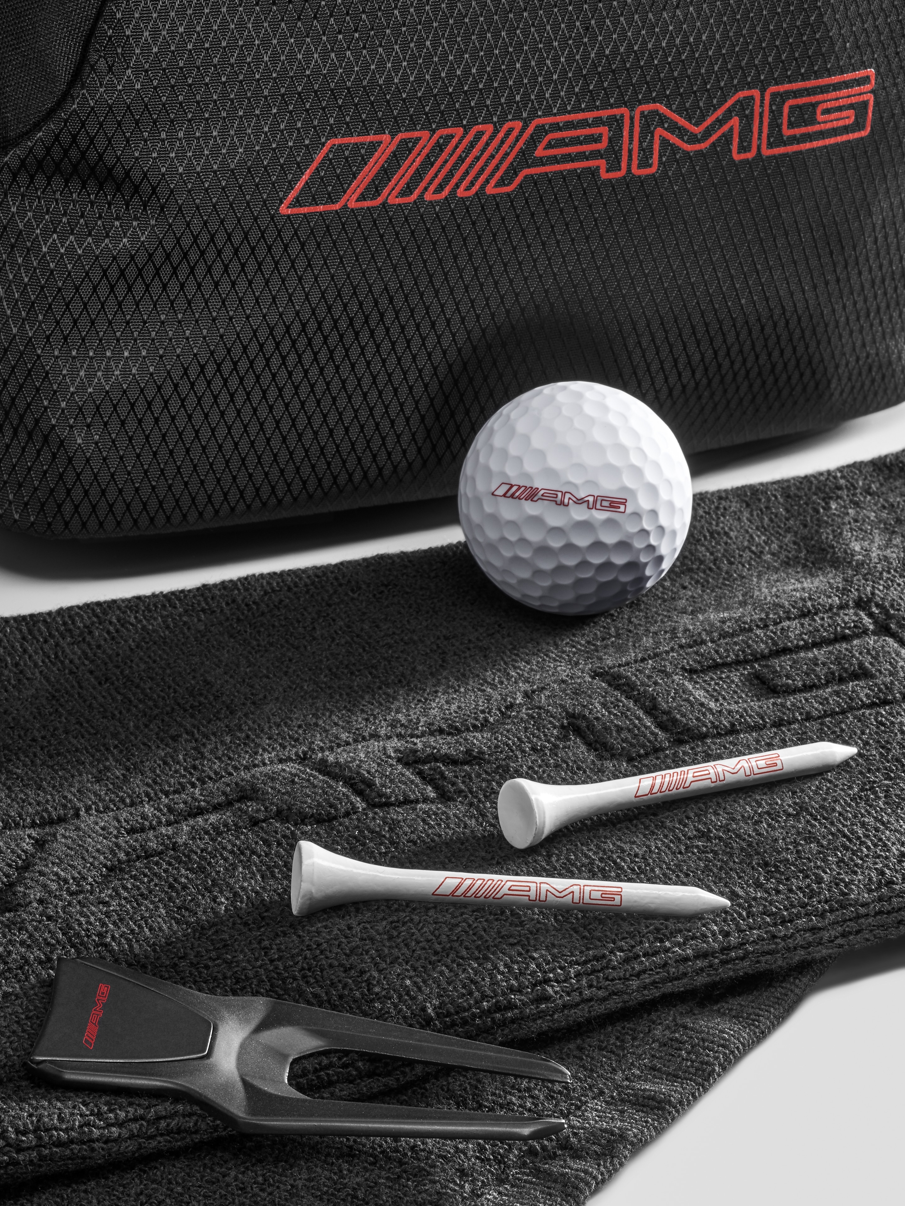 Dárková sada golfová AMG - černá, Polyamid