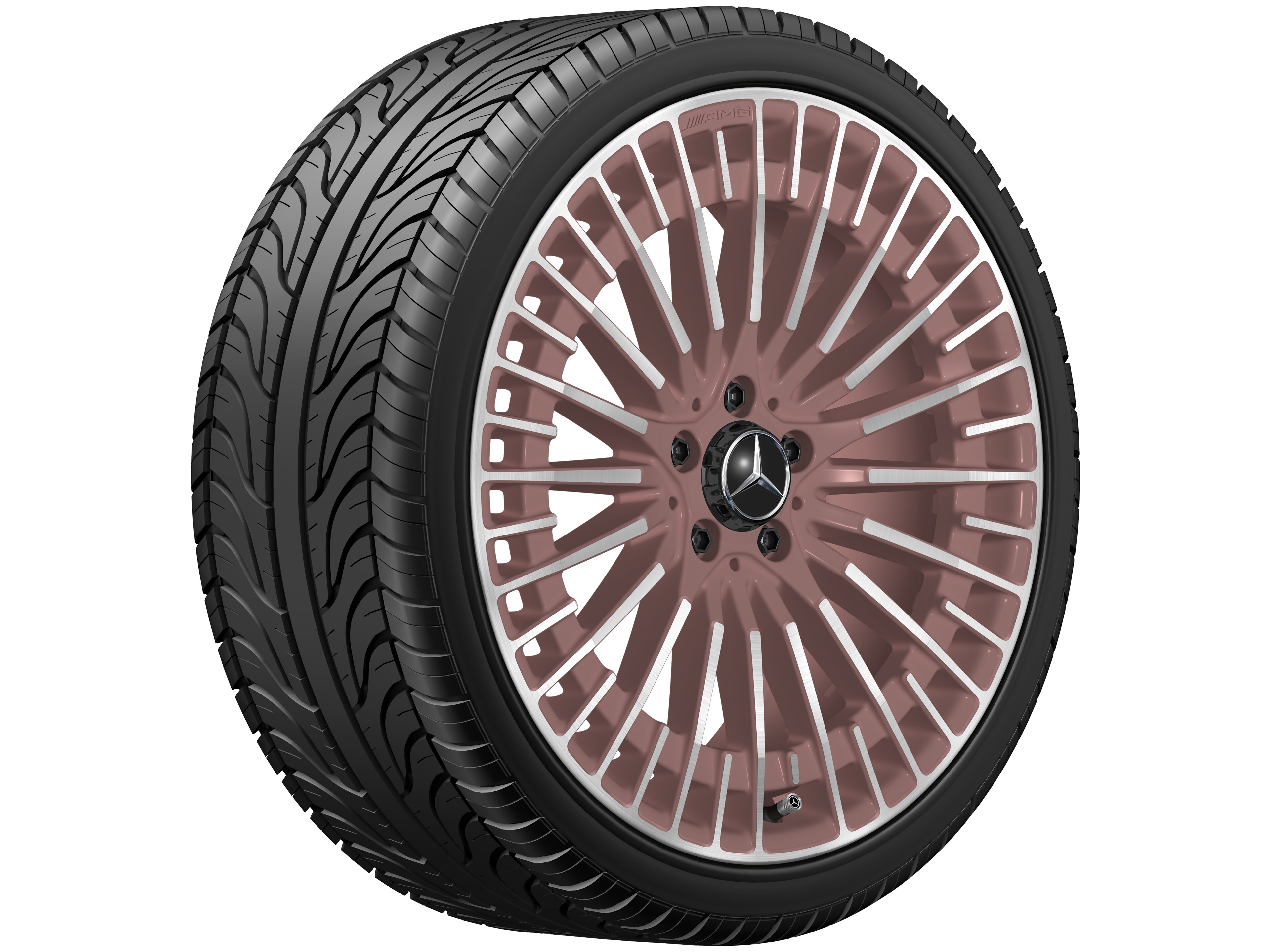 Vícepaprskové kolo AMG, 50,8 cm (20 palců) - 8,5 J x 20 ET 50,5, měděné barvy