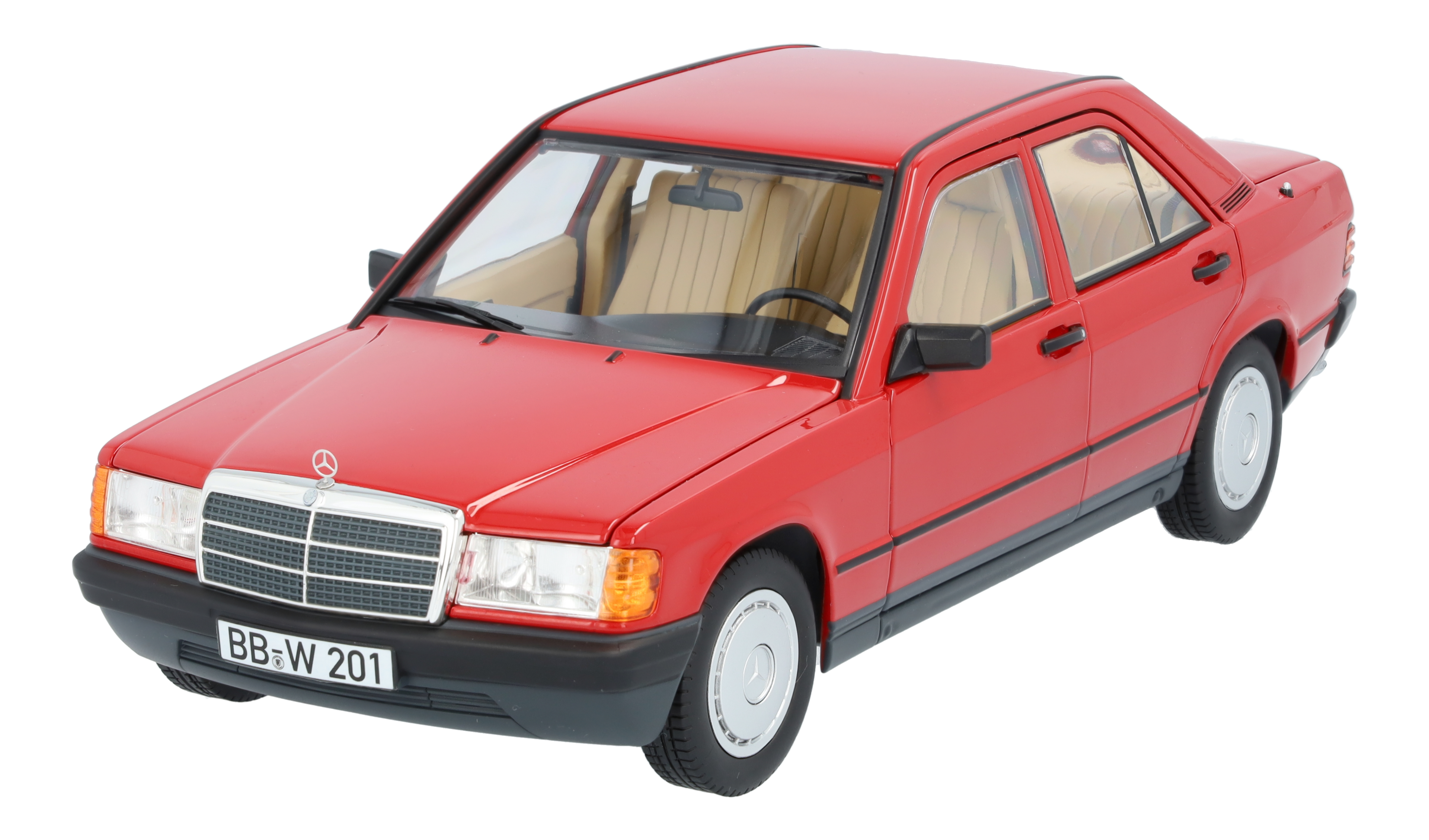 190 E W 201 (1982-1988) - červená, Norev, 1:18