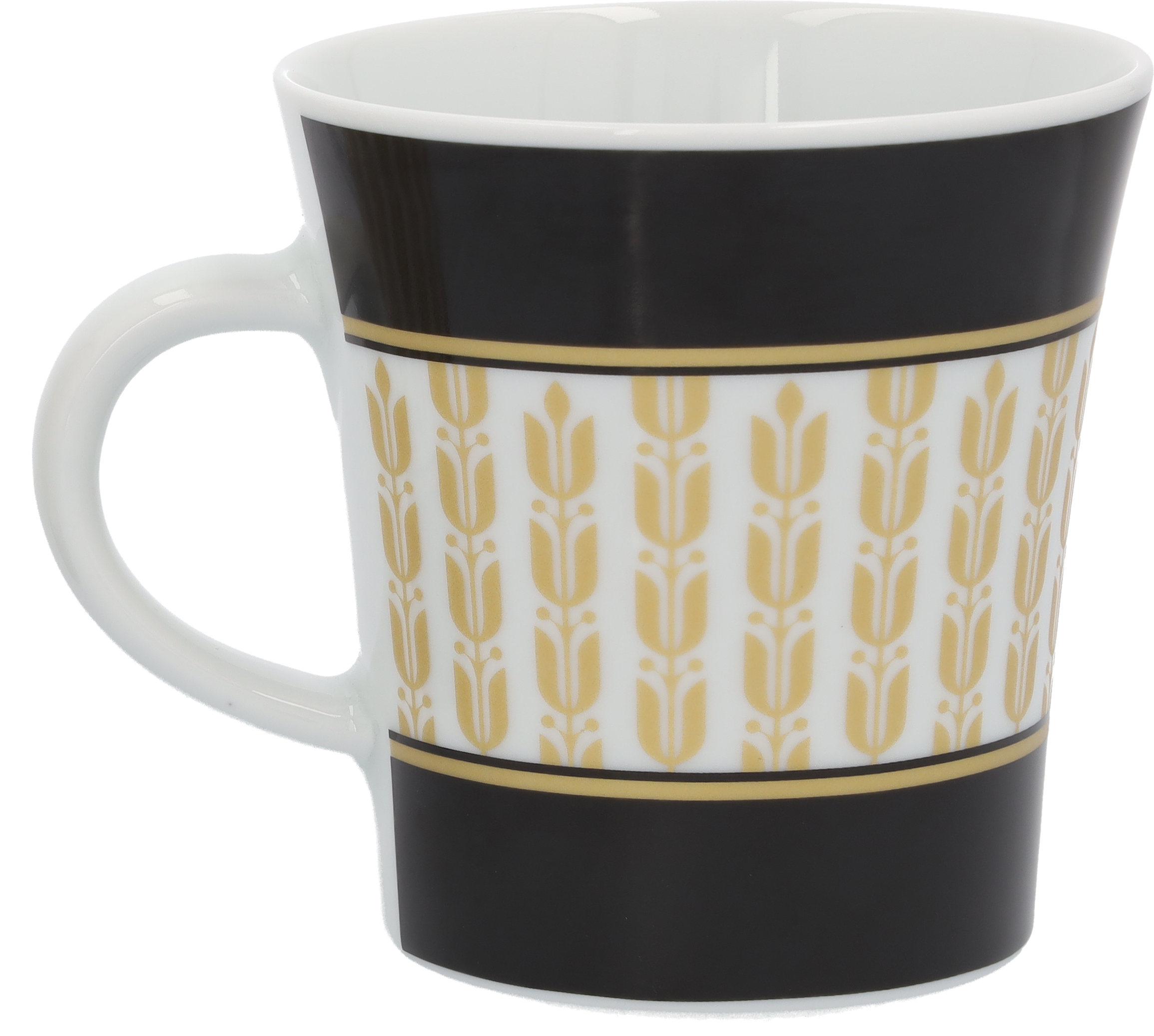 Hrnky na kávu - černá / bílá / zlaté barvy, porcellain, 300 ml, Kahla