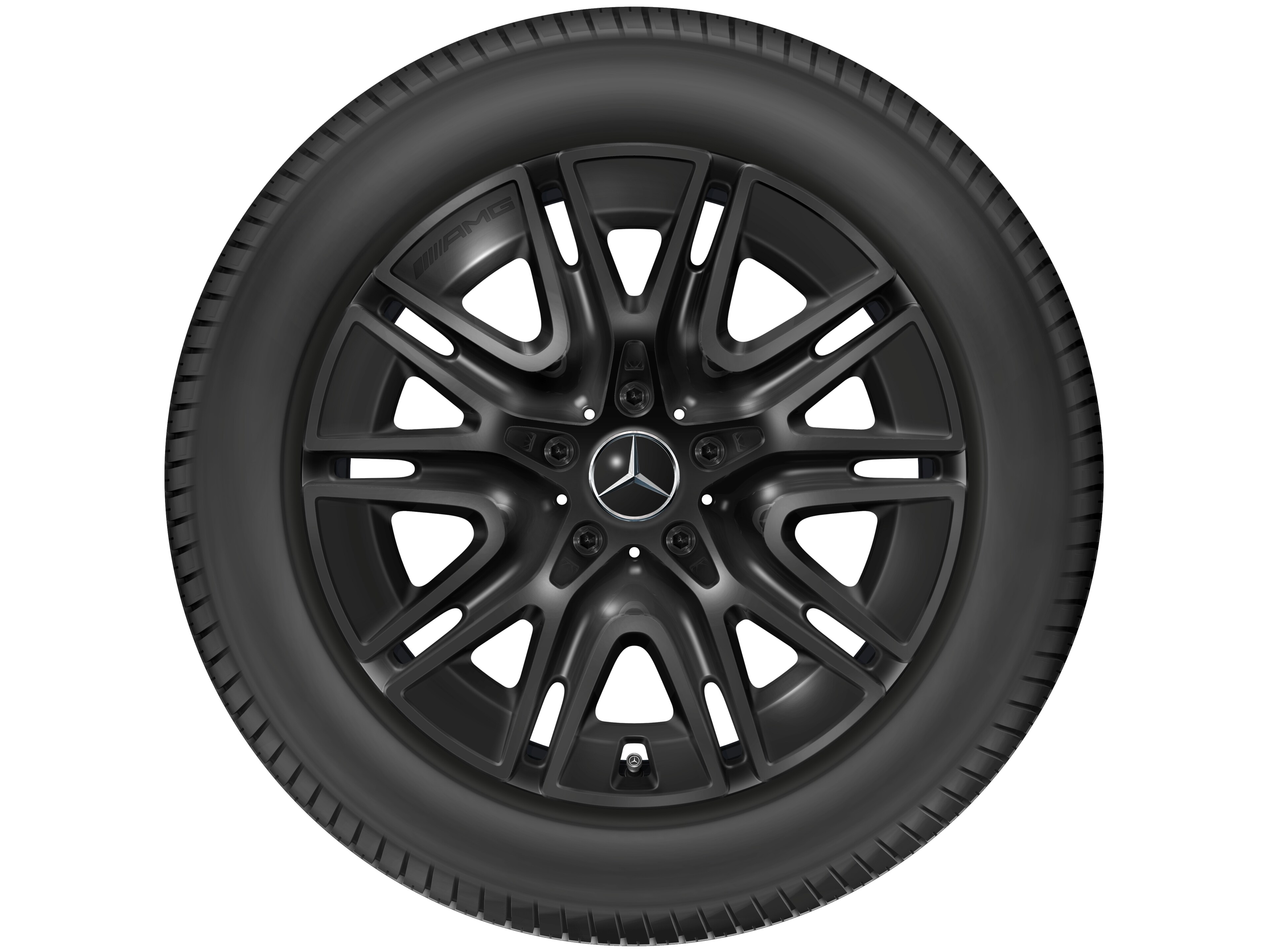 Kolo AMG s 10 paprsky, 50,8 cm (20 palců) - 8,5 J x 20 ET 32,2, černá, lesklé