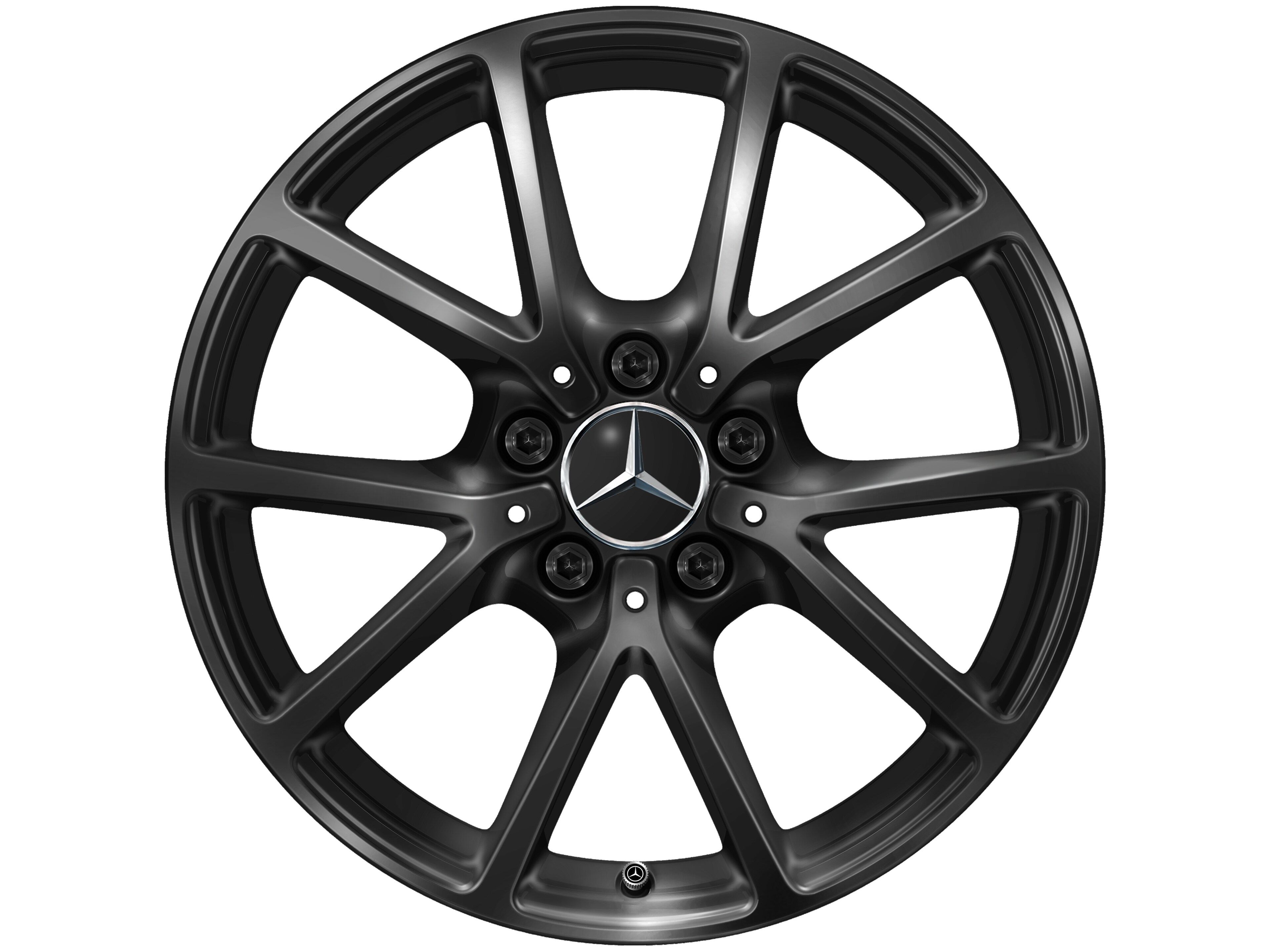 Kolo s 10 paprsky, 43,2 cm (17 palců) - 8 J x 17 ET 58, černá