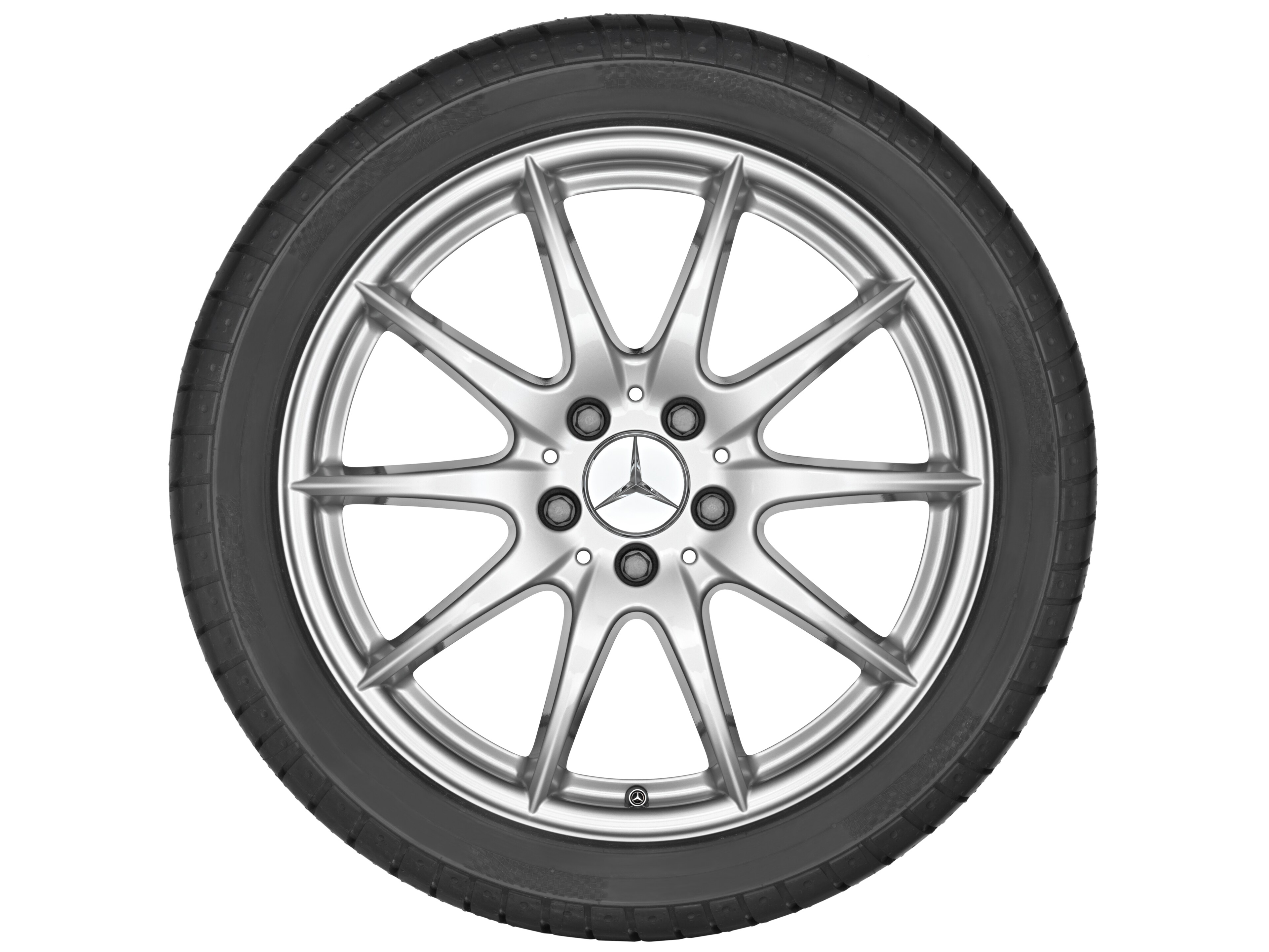 Kolo s 10 paprsky, 45,7 cm (18 palce) - 8 J x 18 ET 56,5, titanová stříbrná, lakované