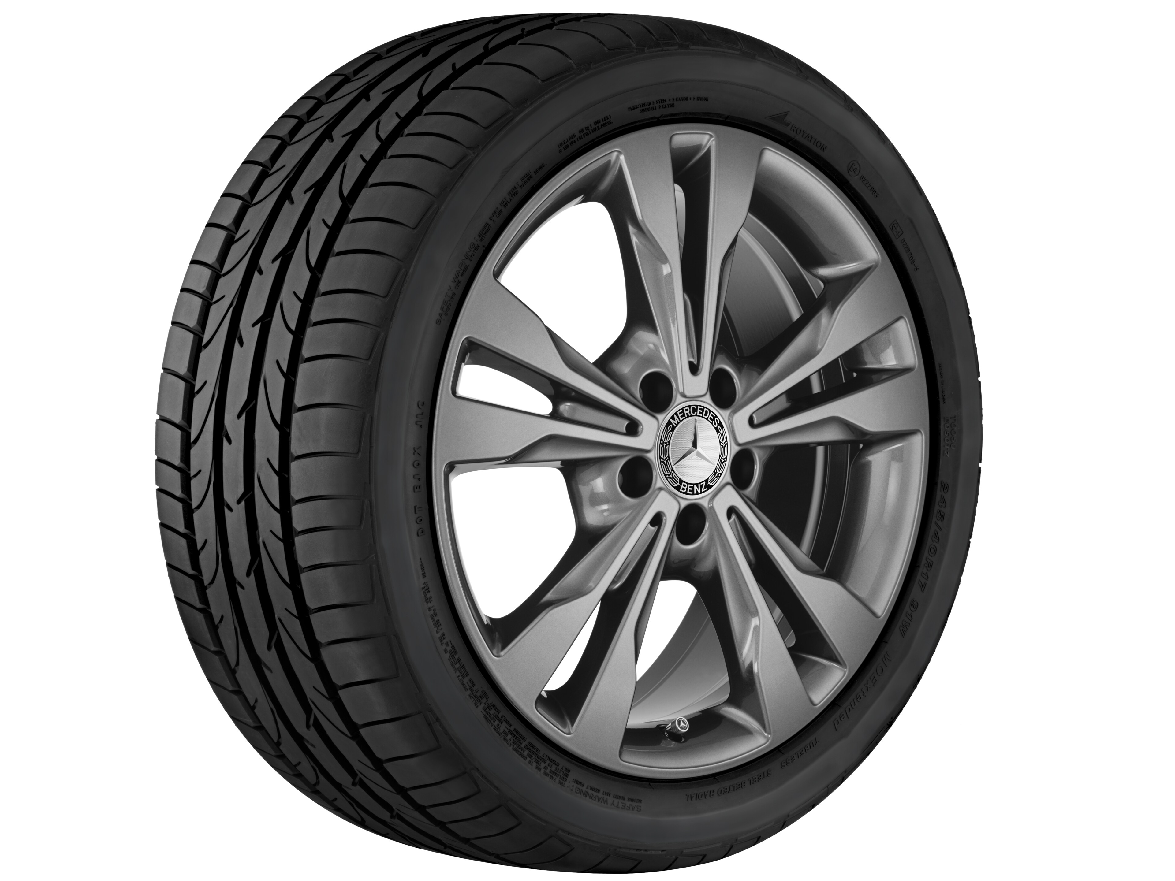 Kolo s 5 dvojitými paprsky, 45,7 cm (18 palce) - 7,5 J x 18 ET 52, tremolit metalický, lakované