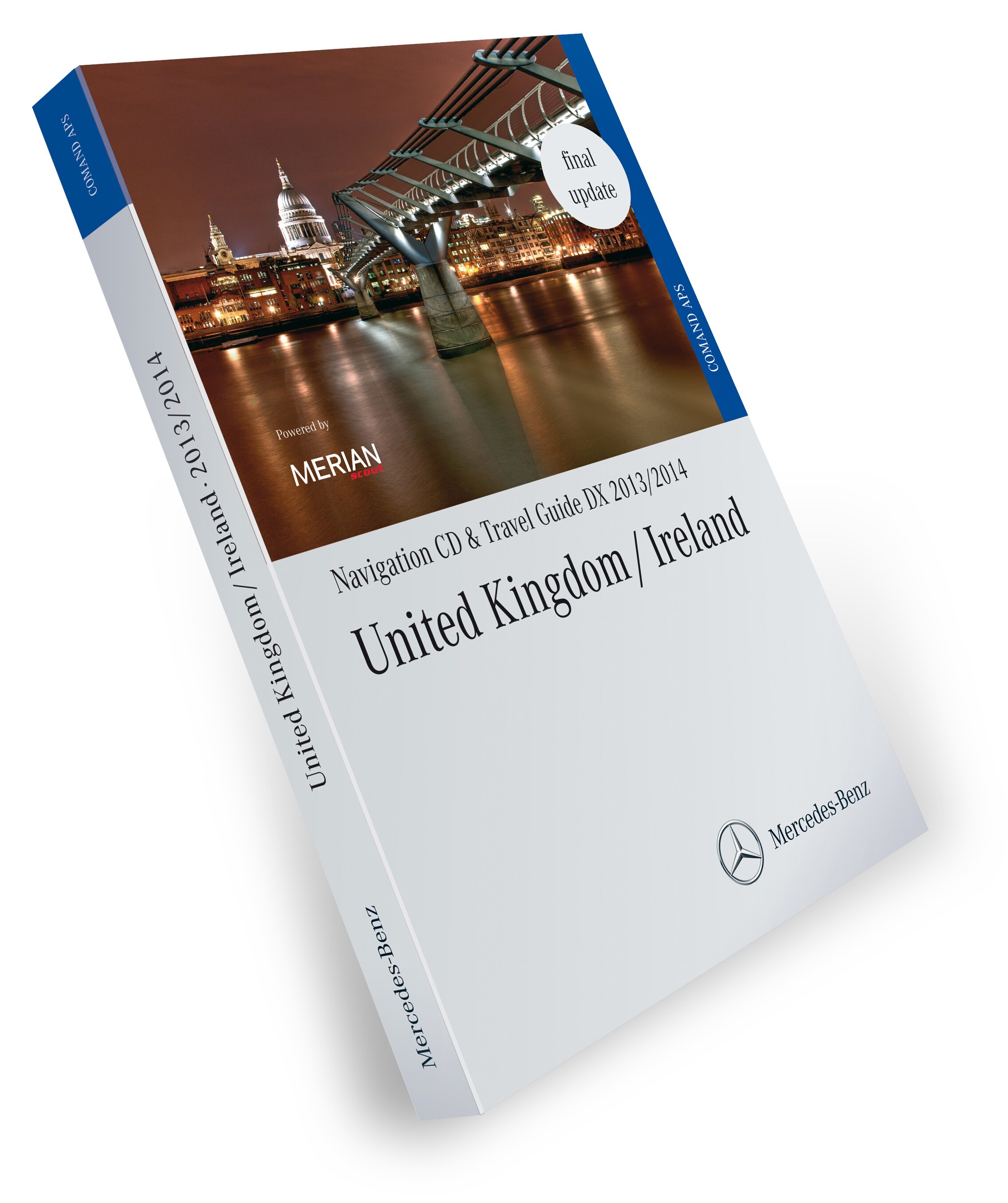 Navigační CD, Velká Británie/ Irsko, s cestovním průvodcem MERIAN 2013/2014