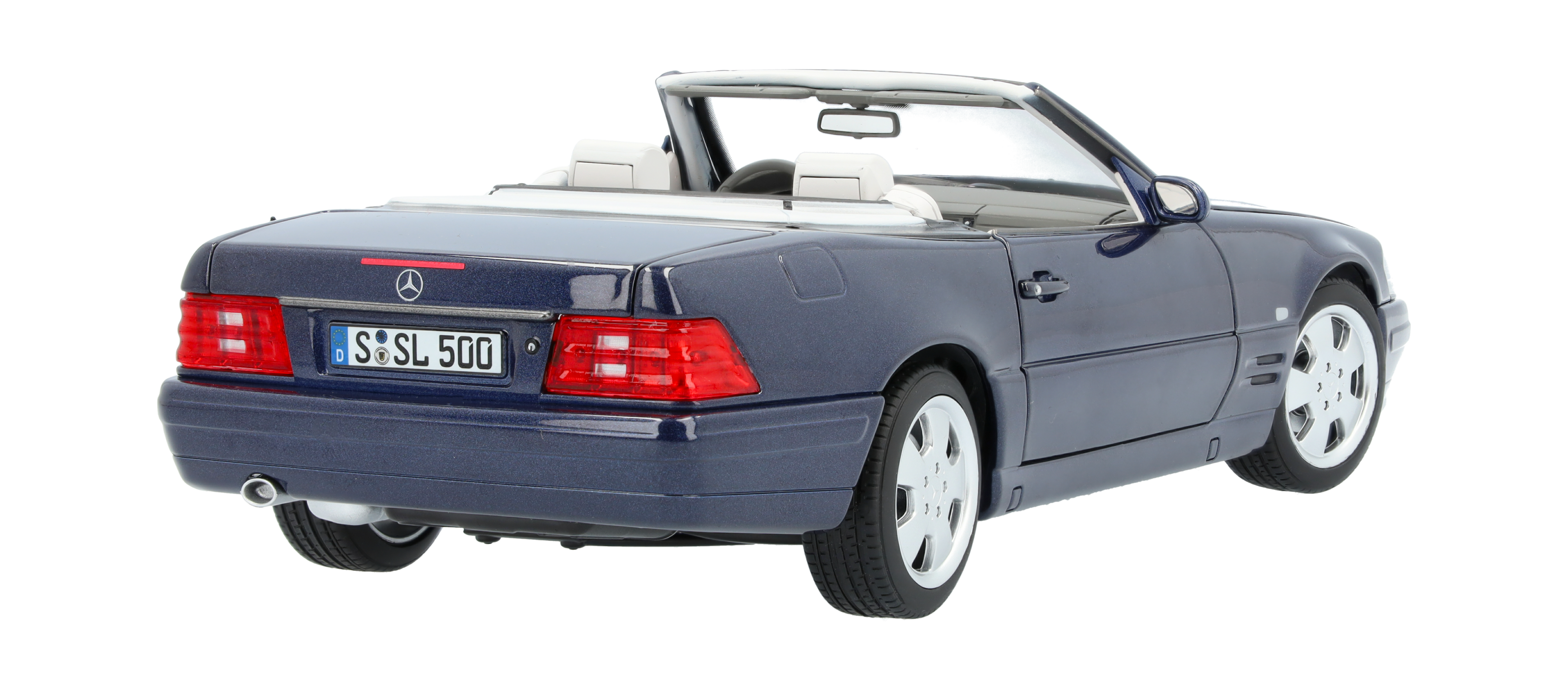 SL 500 R129 (1998-2001) - azurově modrá, Norev, 1:18